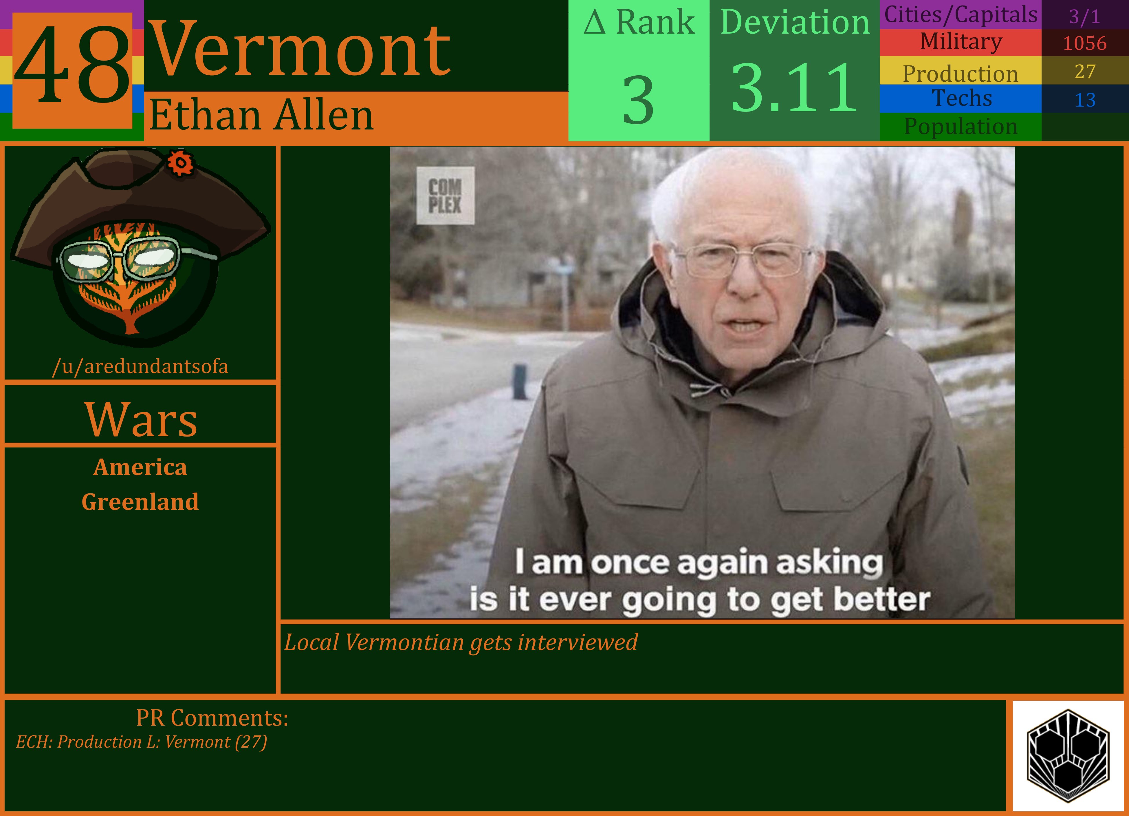CBR In-Game Screenshot of Vermont