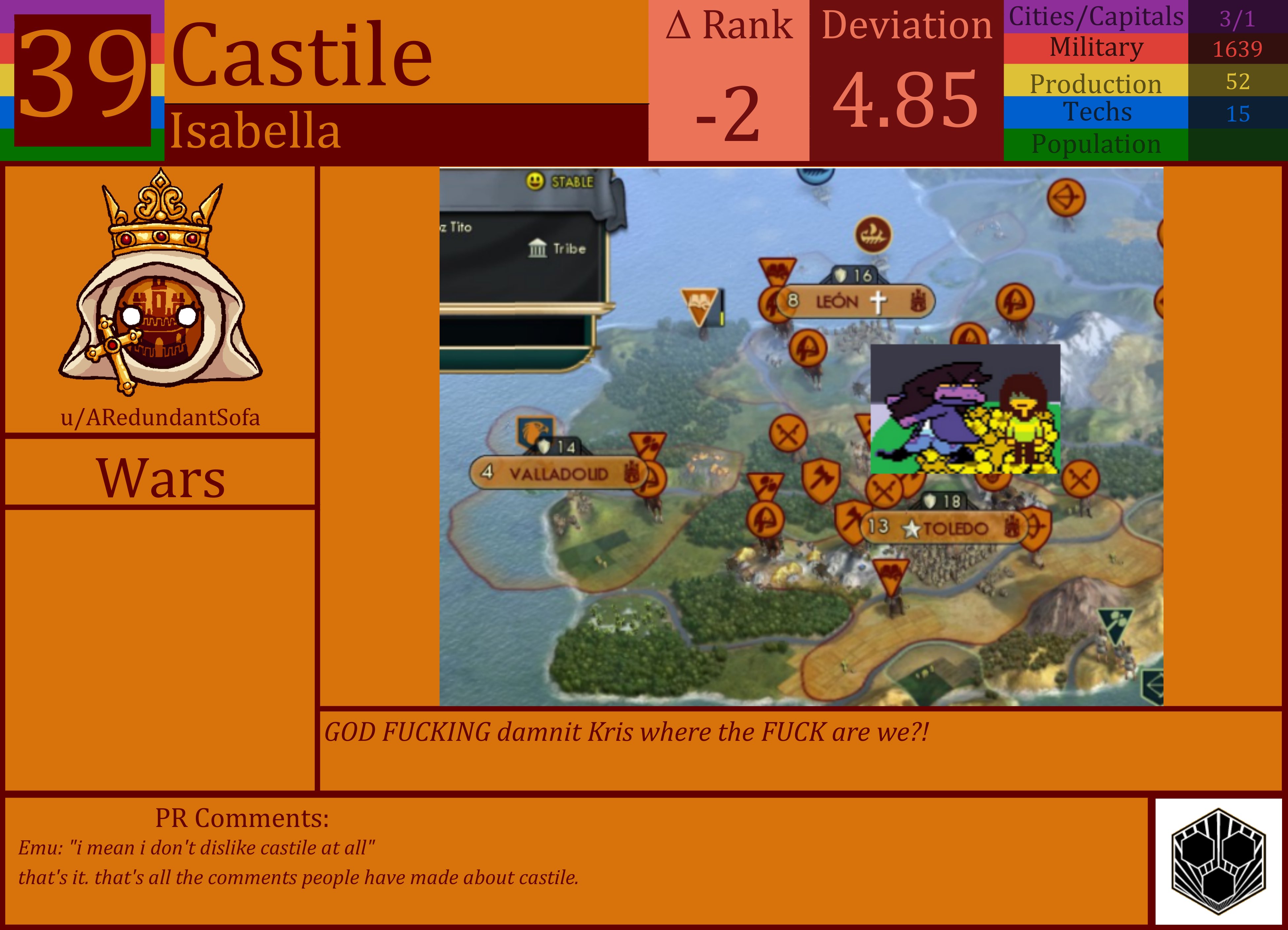 CBR In-Game Screenshot of Castile