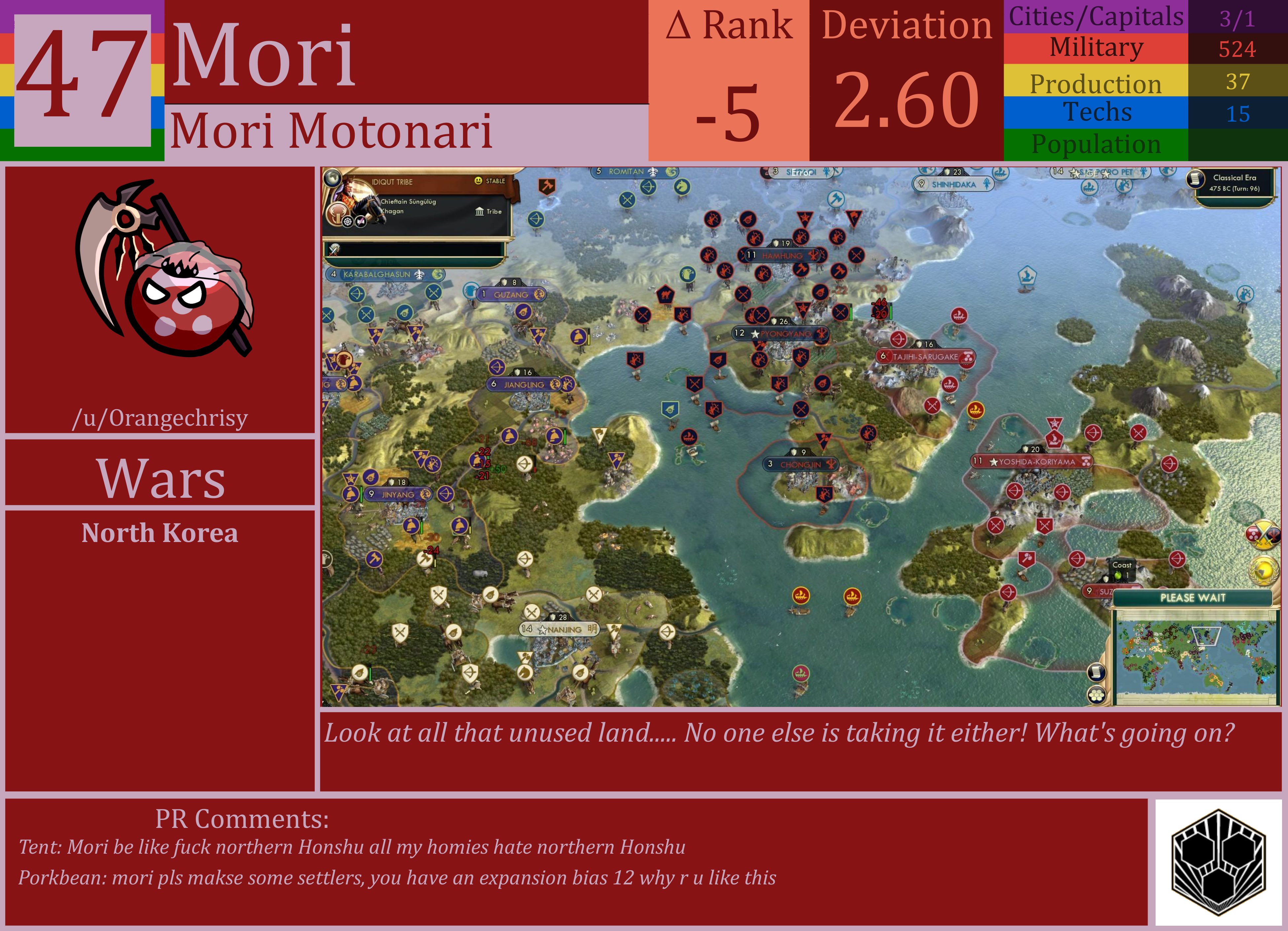 CBR In-Game Screenshot of Mori