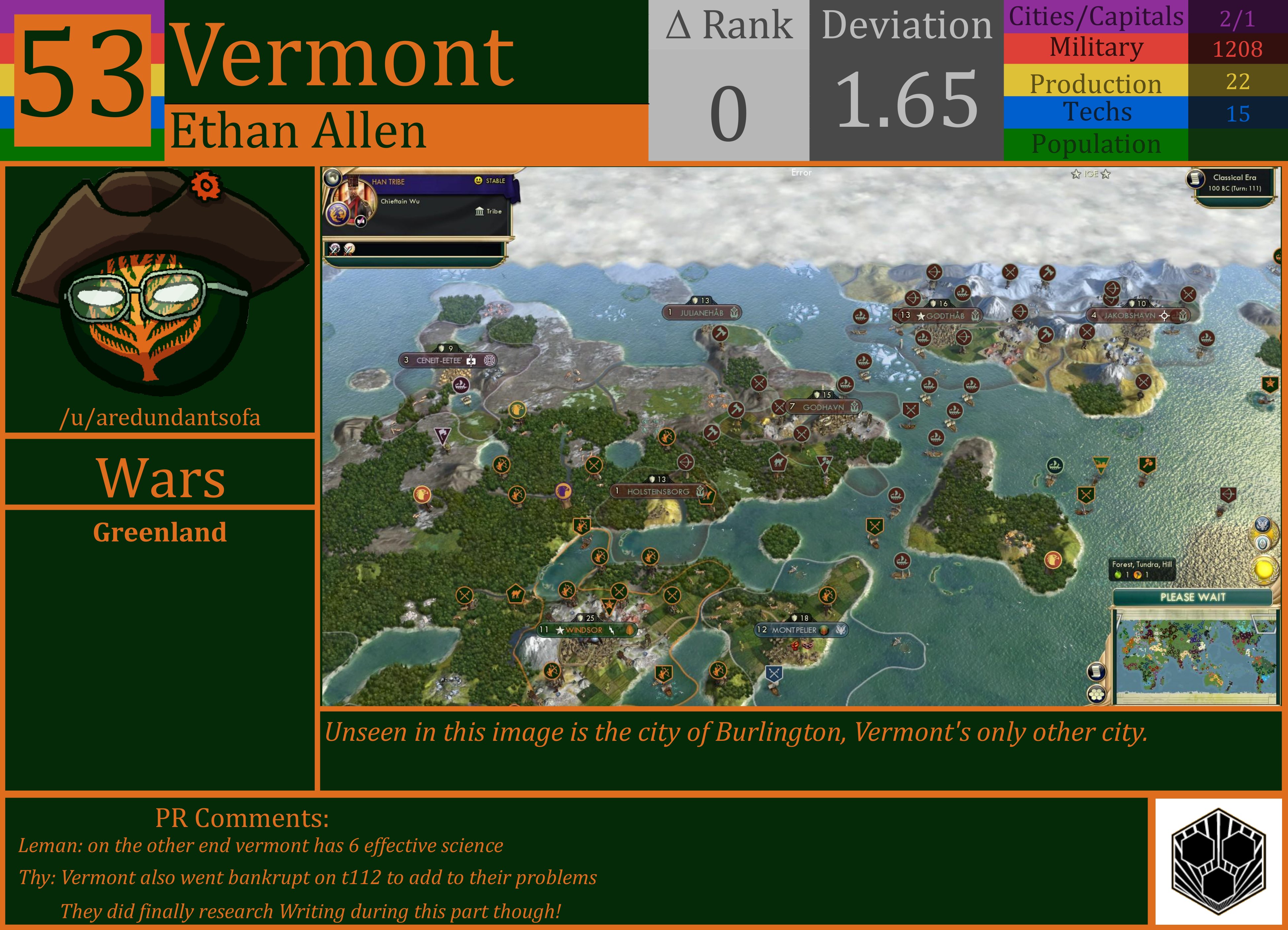 CBR In-Game Screenshot of Vermont