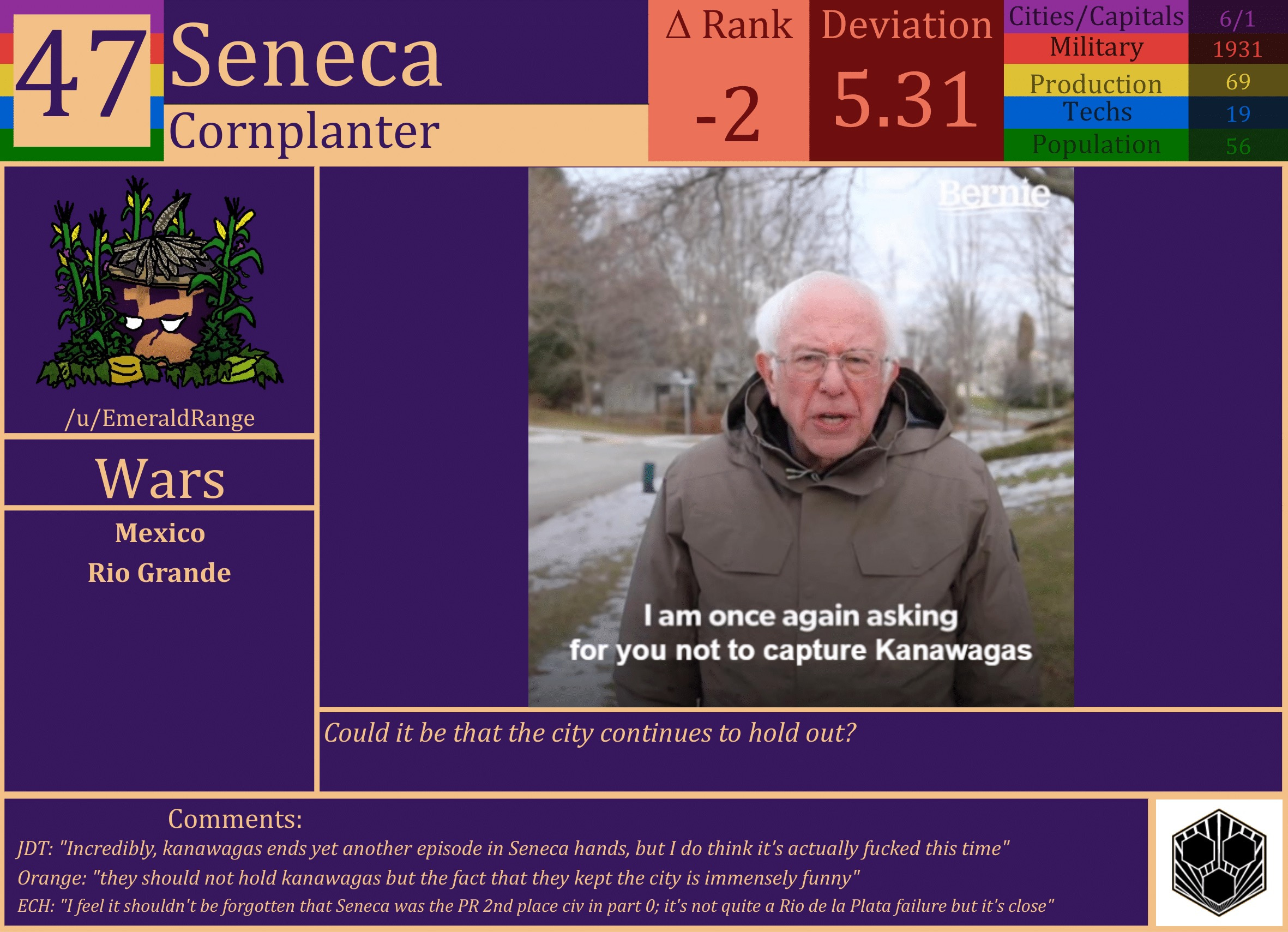 CBR In-Game Screenshot of Seneca