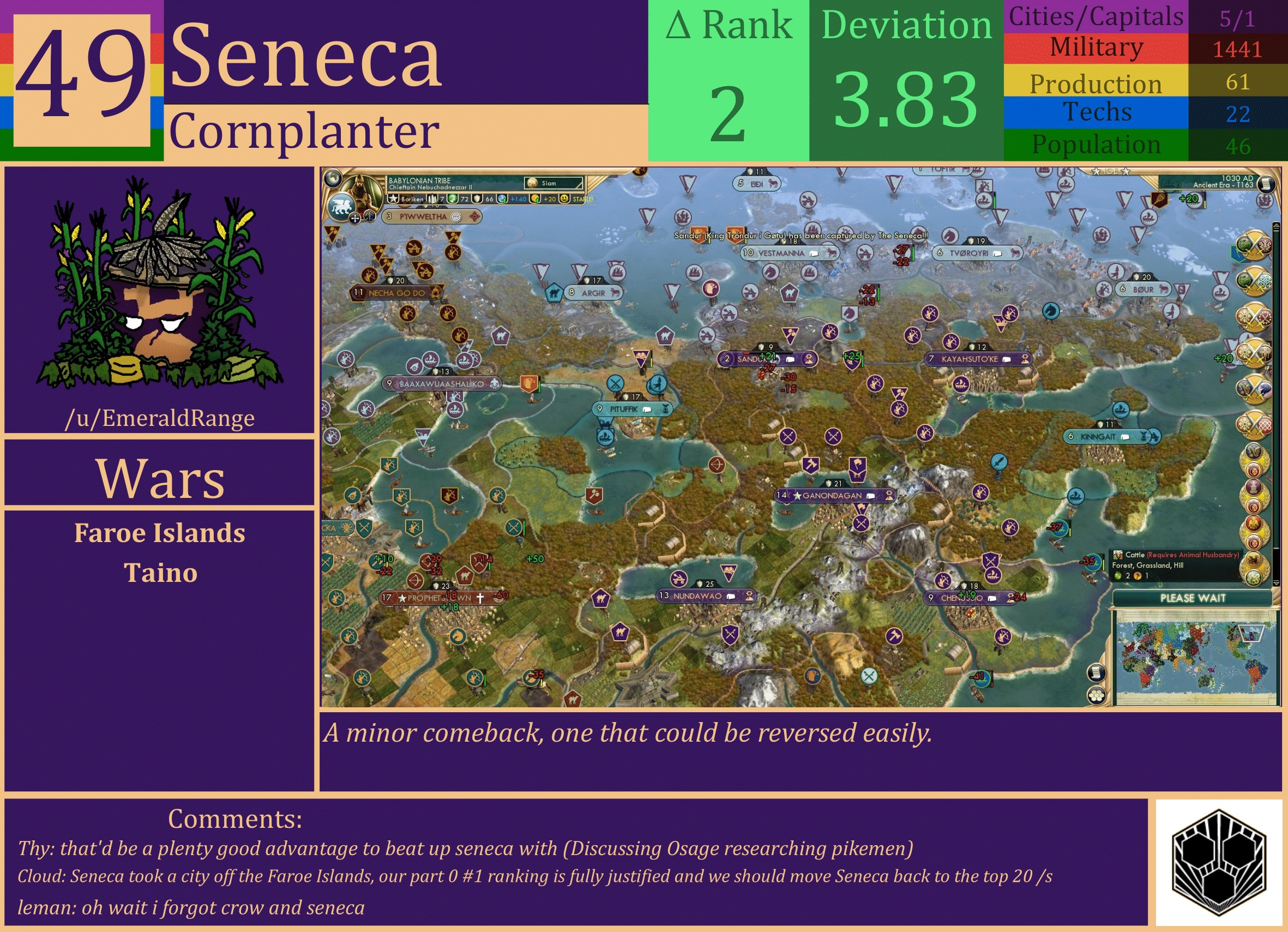 CBR In-Game Screenshot of Seneca