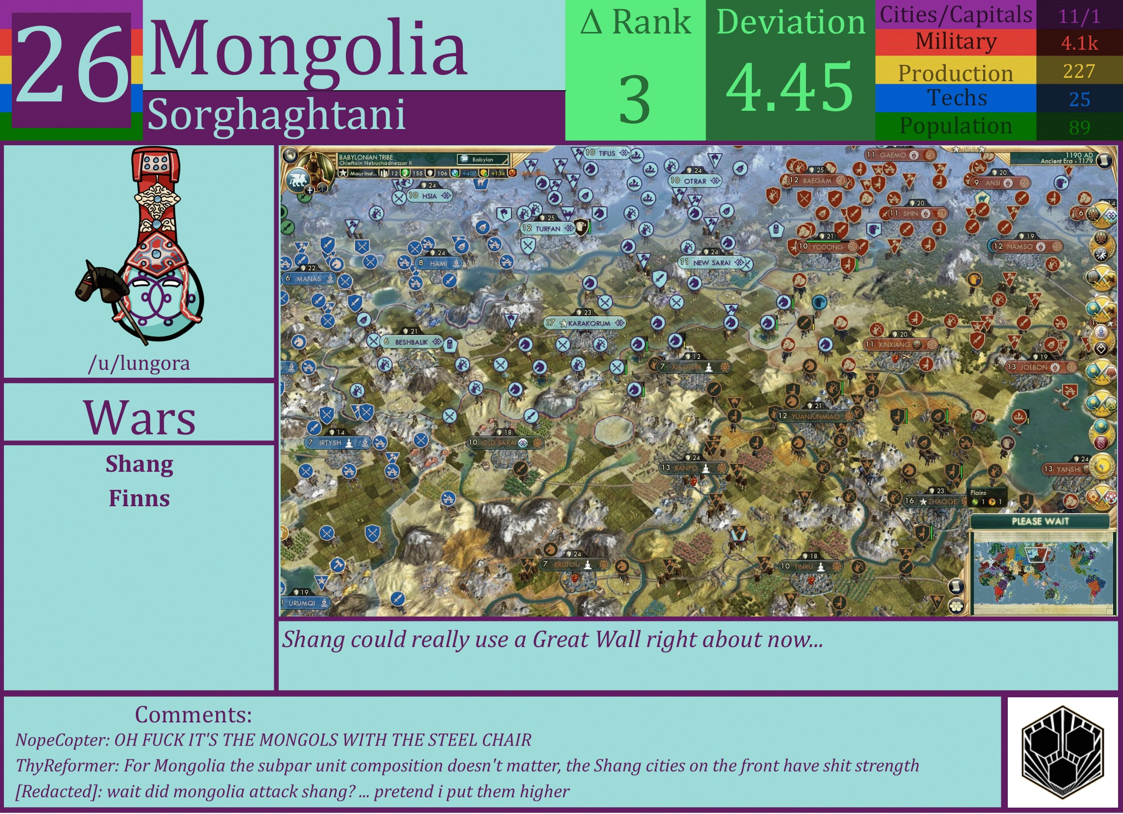 CBR In-Game Screenshot of Mongolia