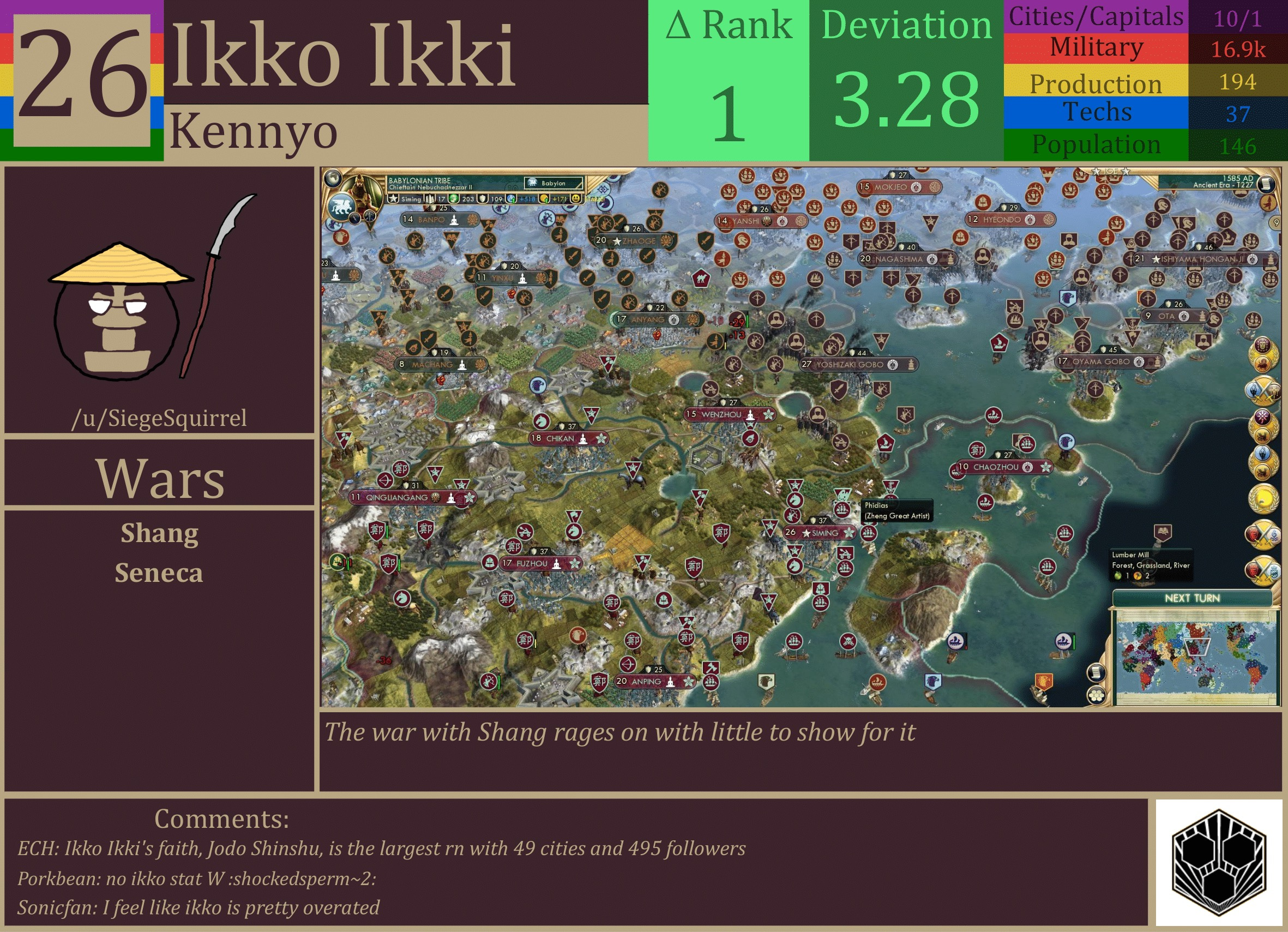 CBR In-Game Screenshot of Ikko-Ikki