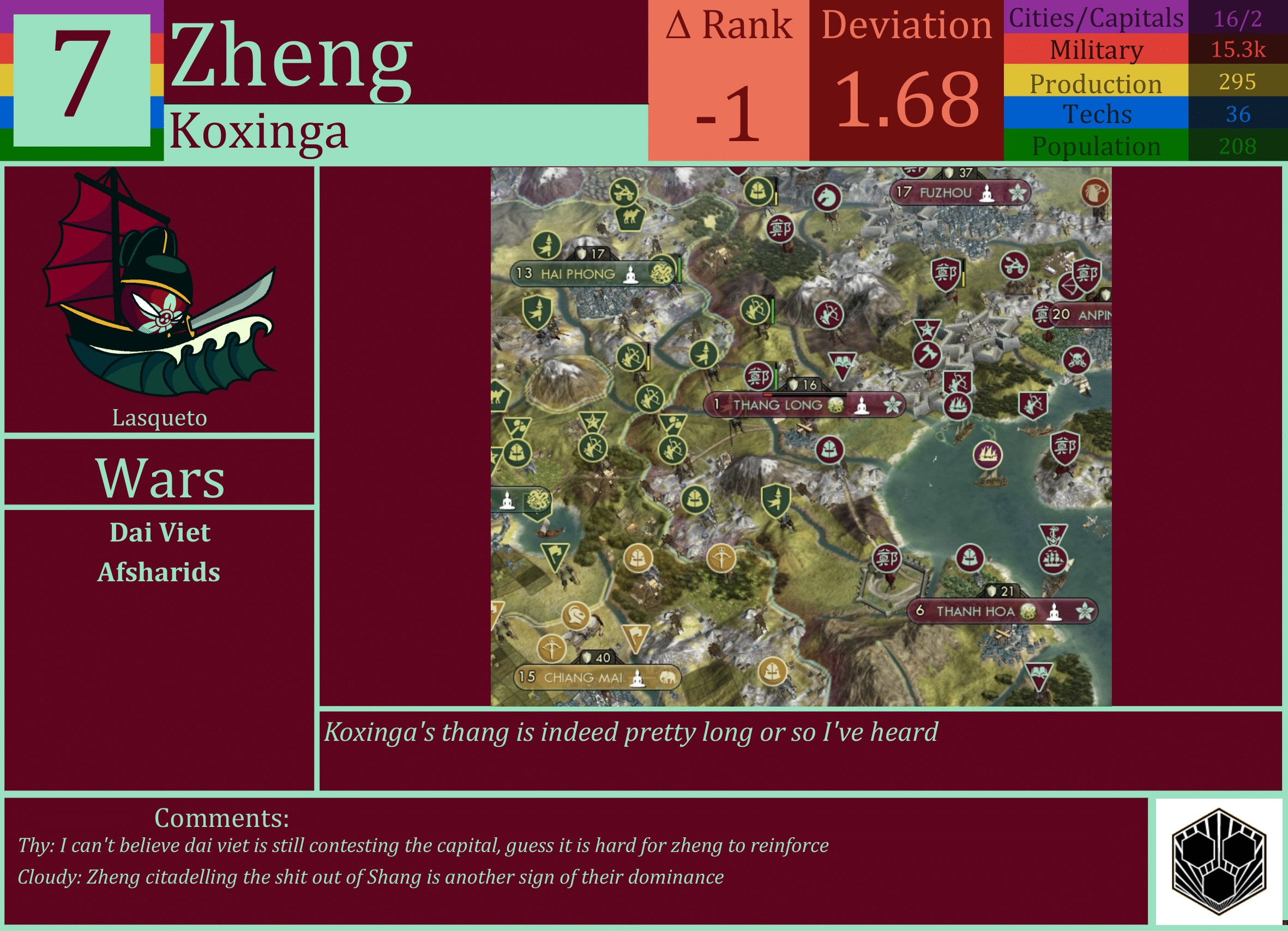 CBR In-Game Screenshot of Zheng