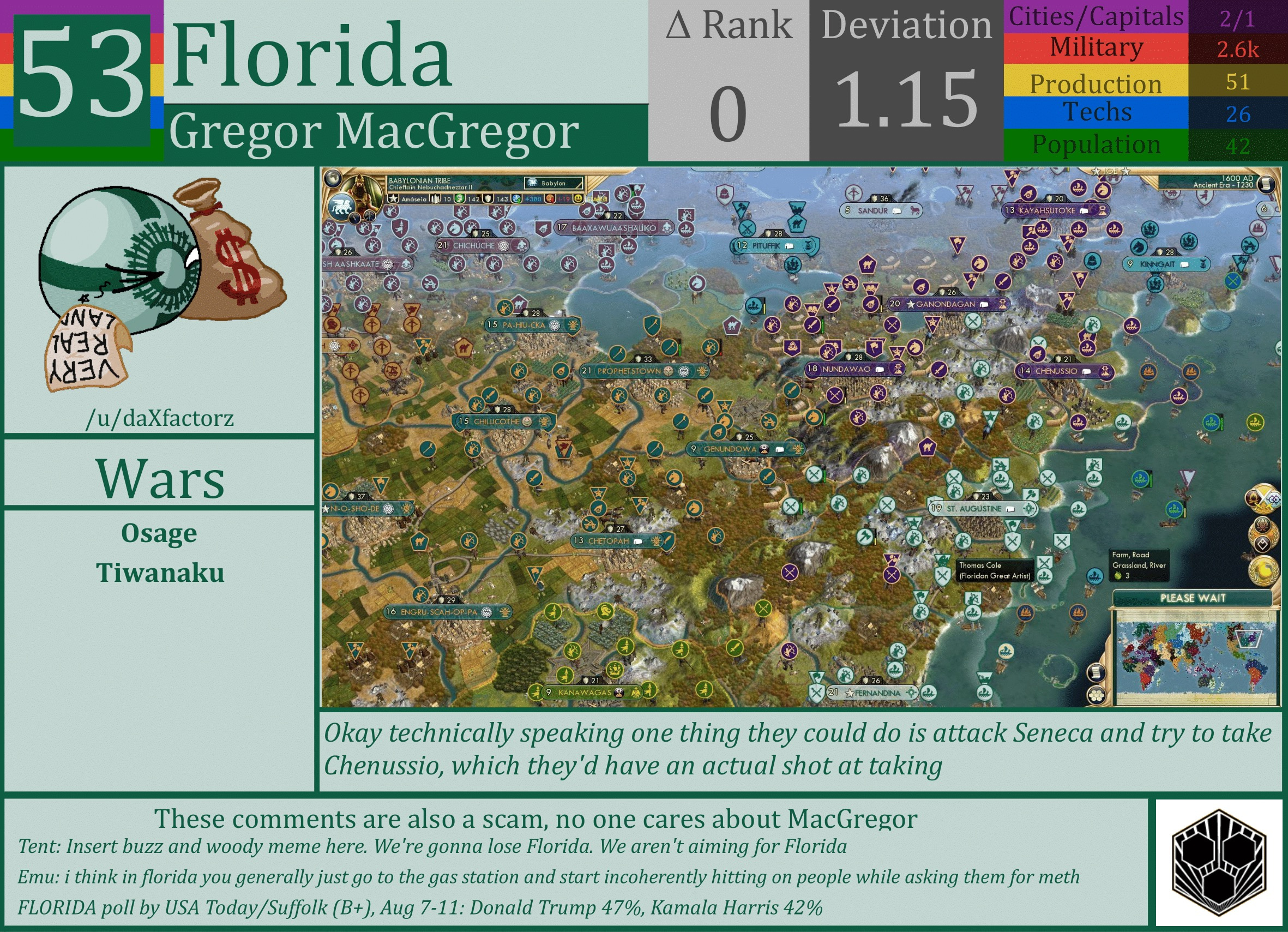 CBR In-Game Screenshot of Florida