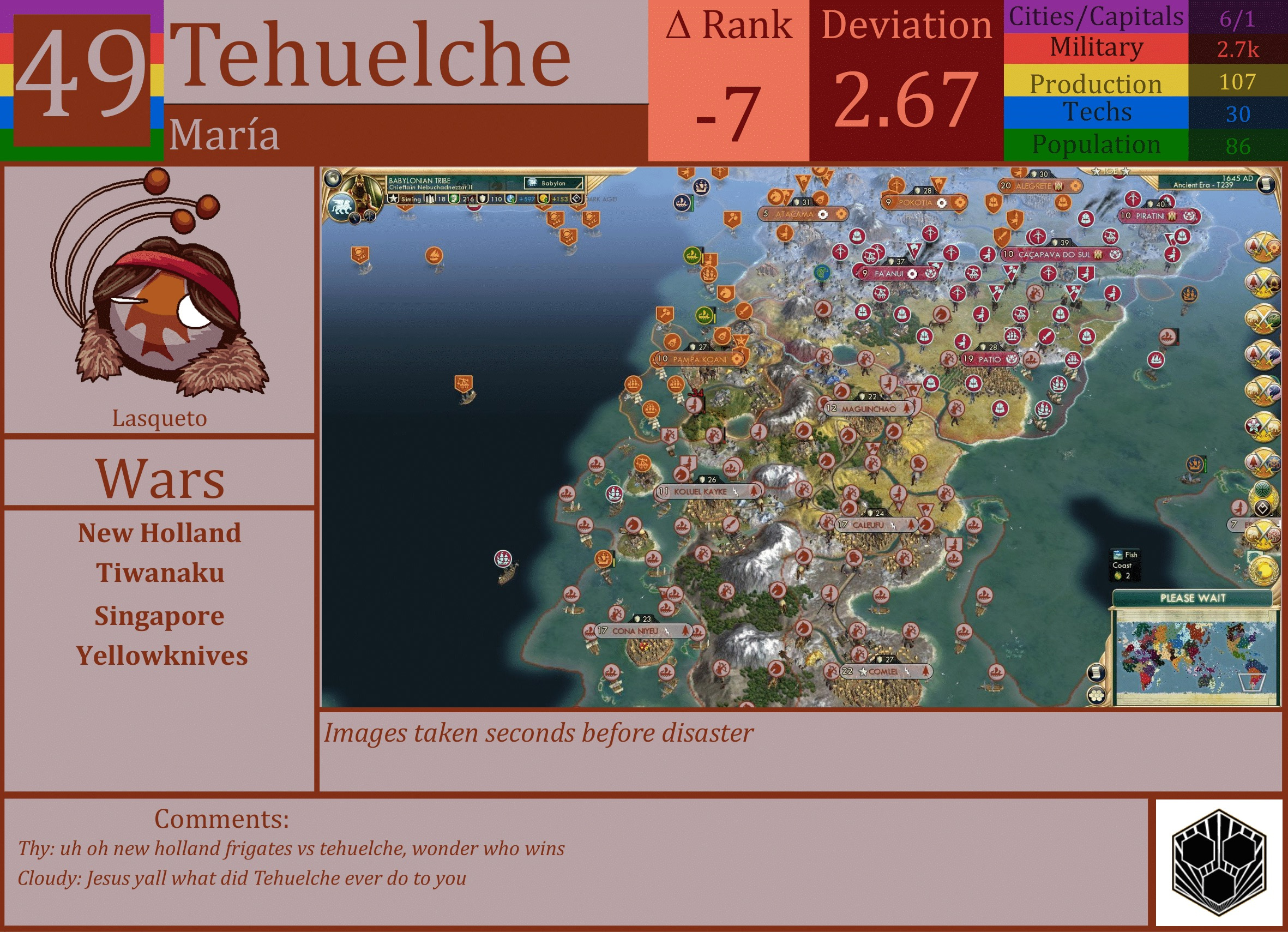 CBR In-Game Screenshot of Tehuelche