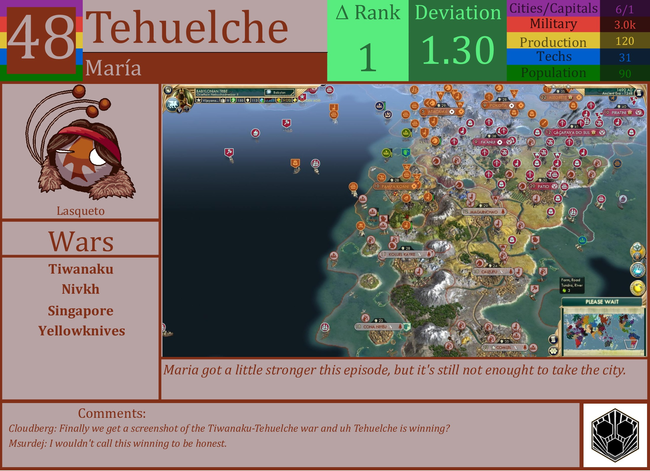 CBR In-Game Screenshot of Tehuelche