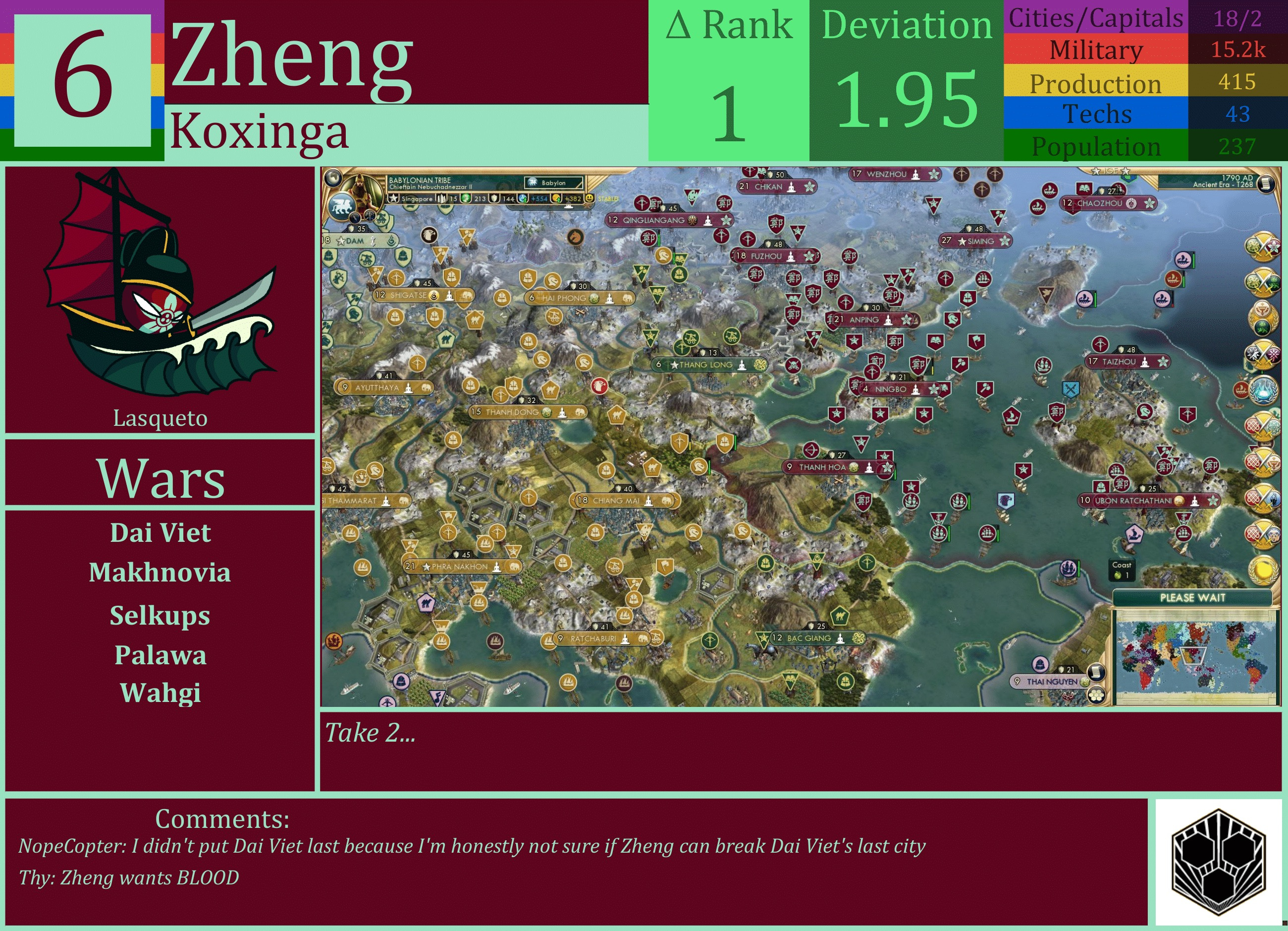 CBR In-Game Screenshot of Zheng