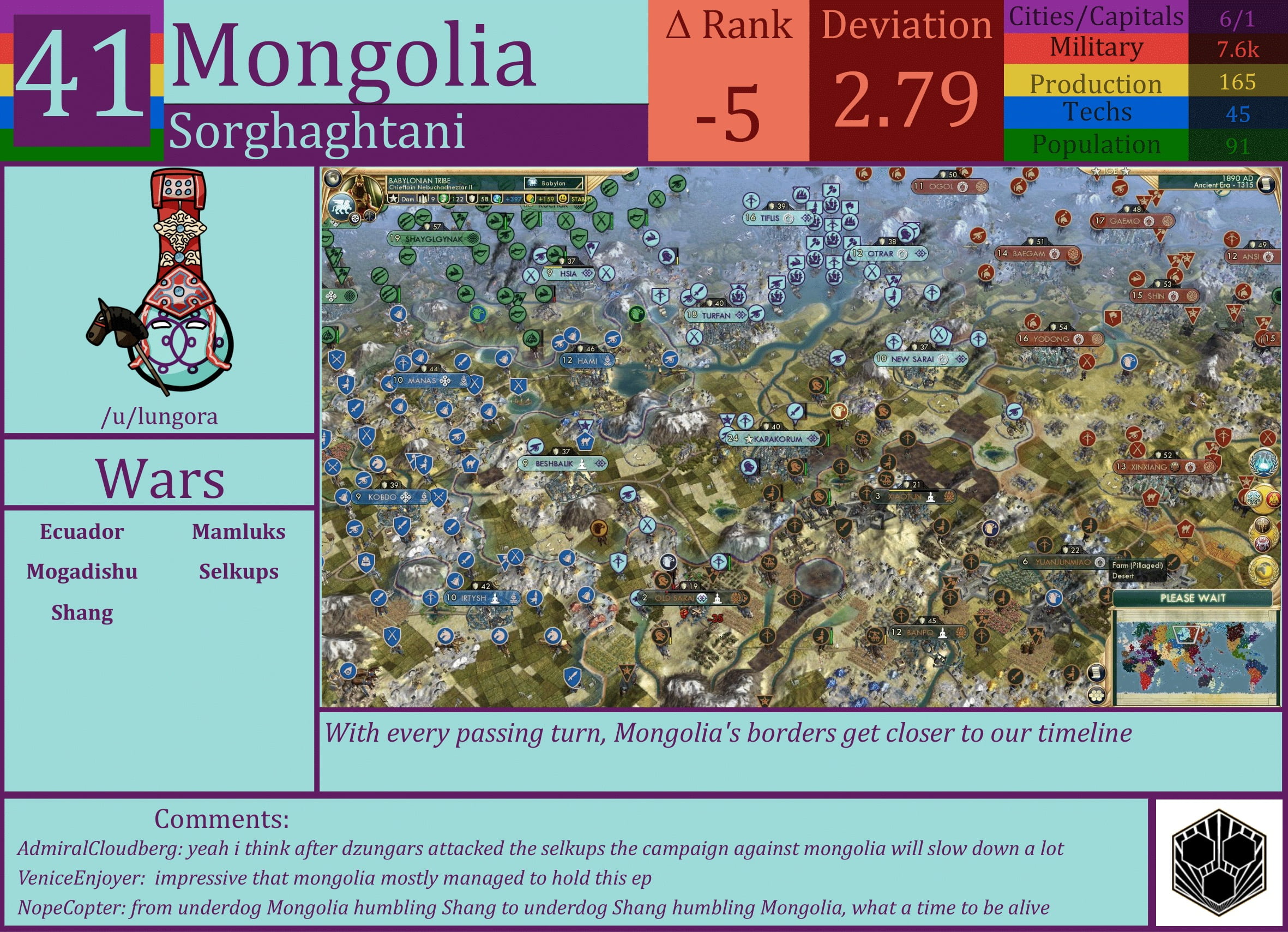 CBR In-Game Screenshot of Mongolia