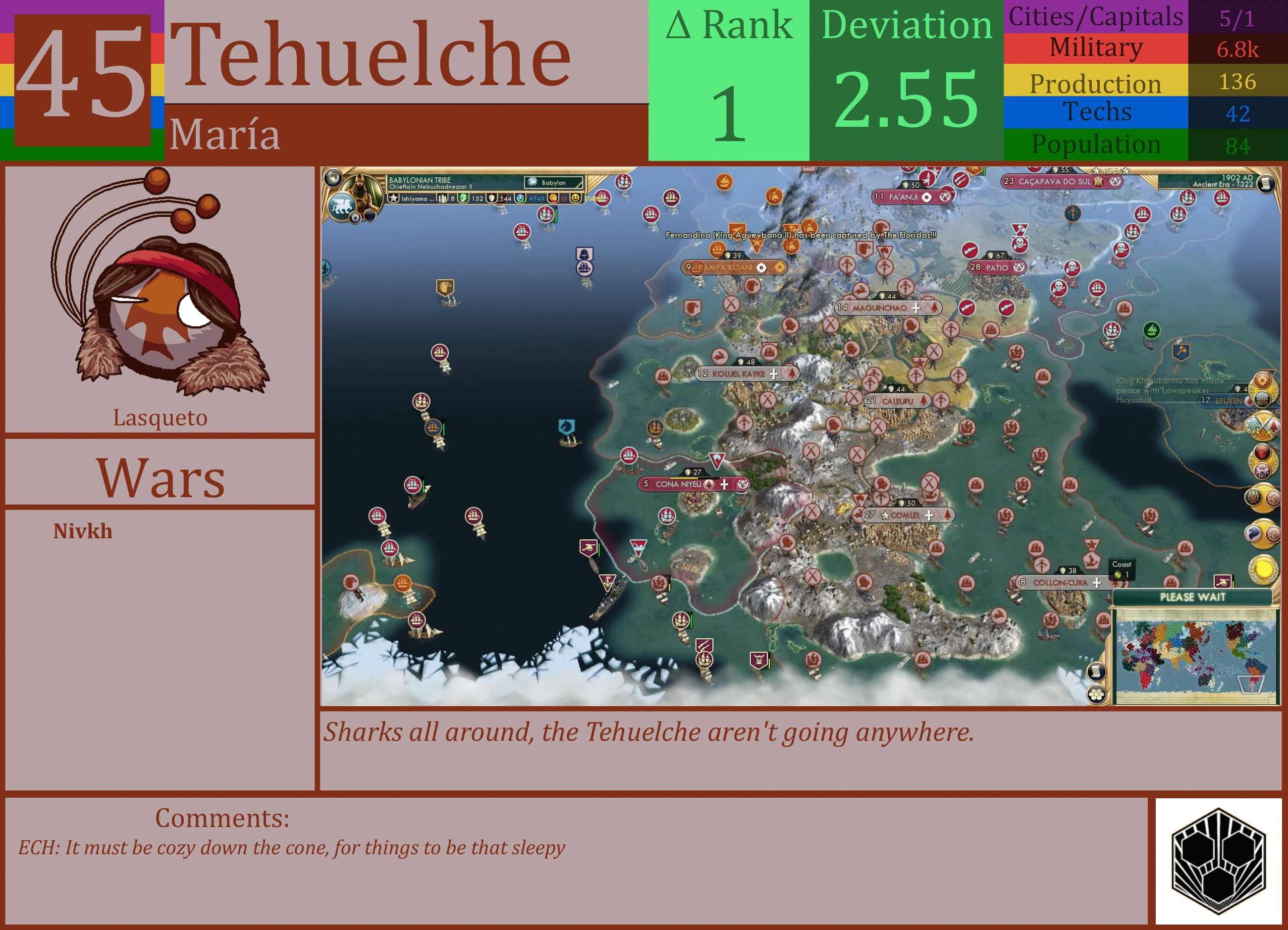 CBR In-Game Screenshot of Tehuelche