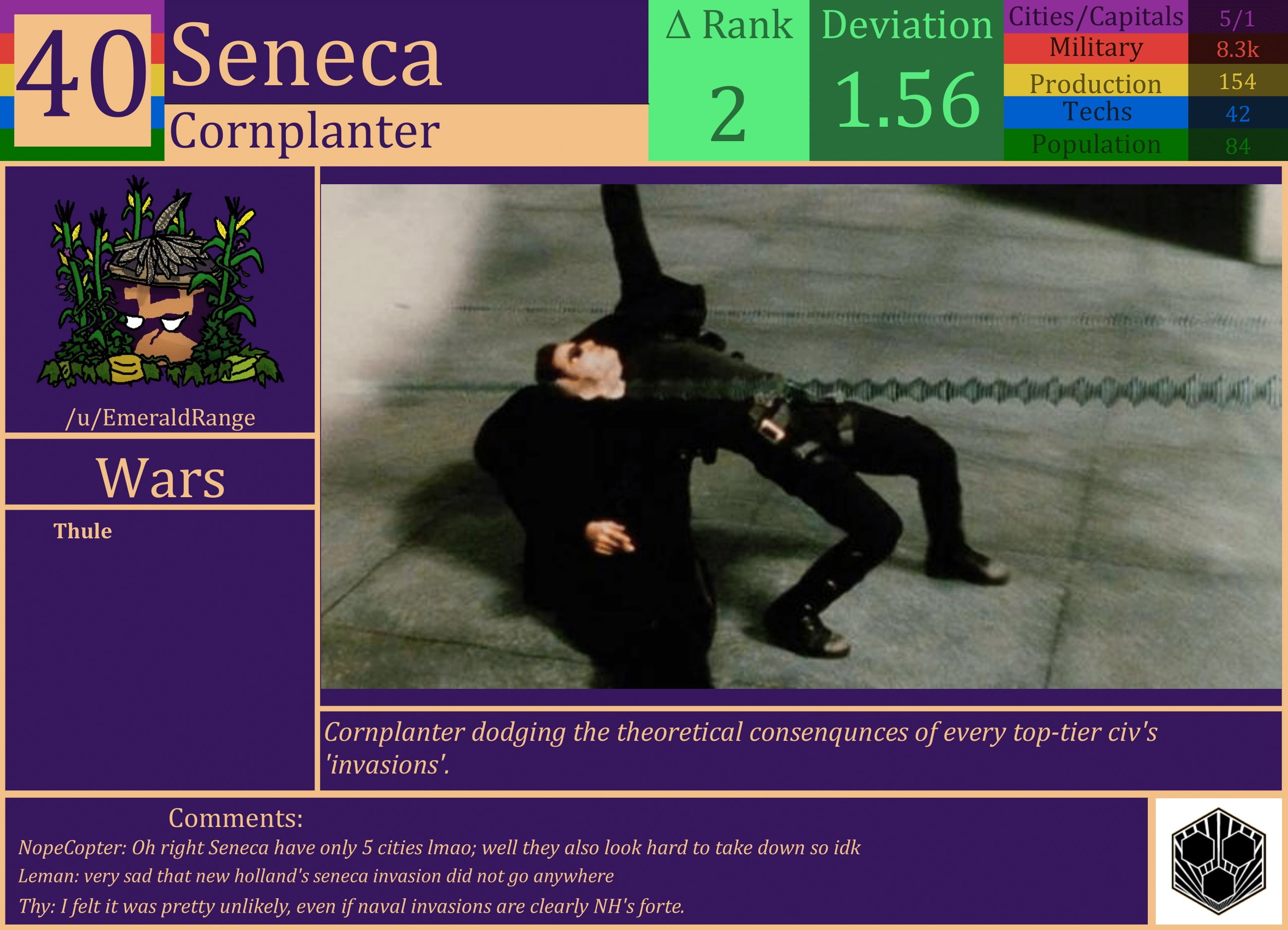 CBR In-Game Screenshot of Seneca
