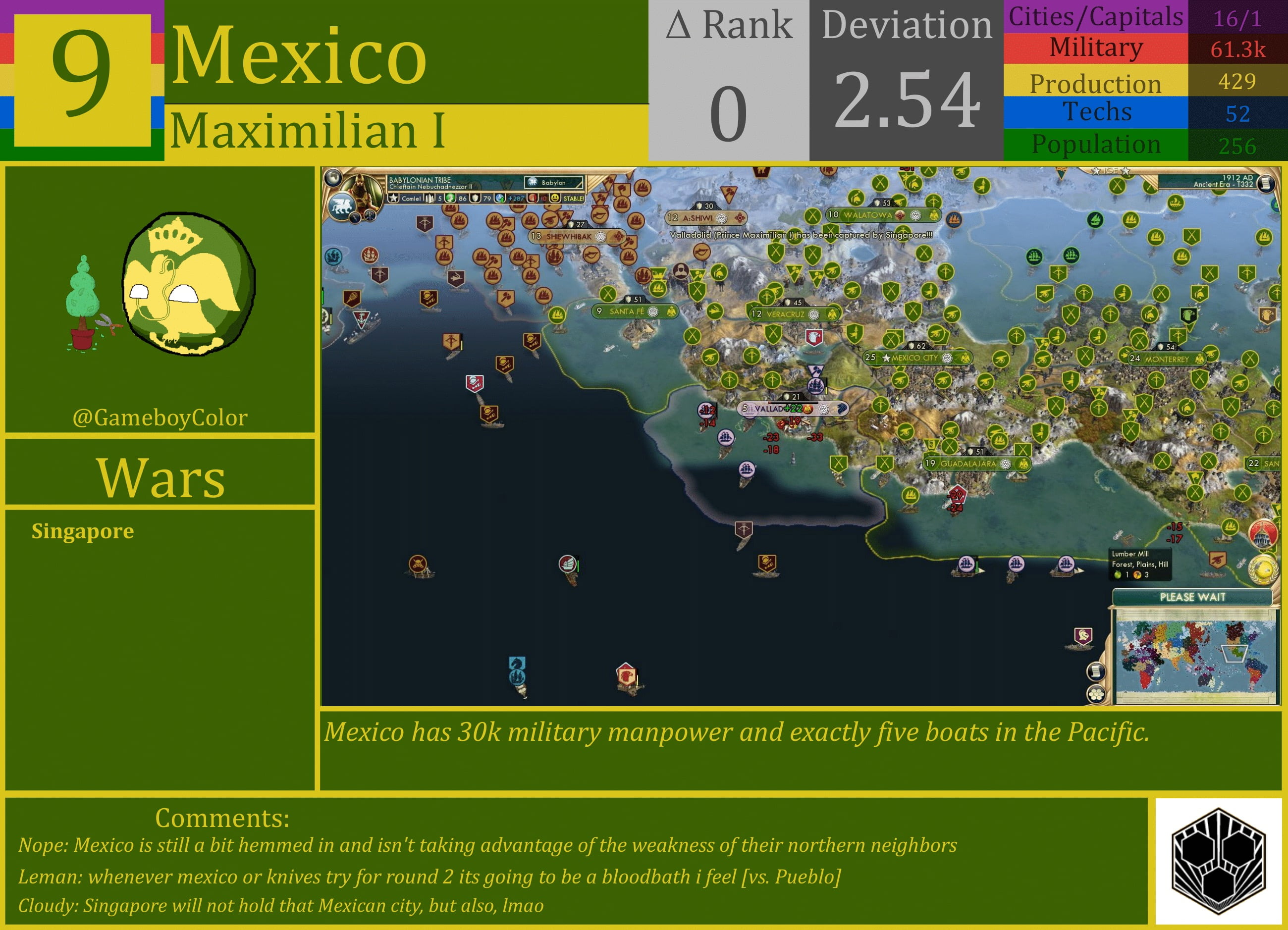 CBR In-Game Screenshot of Mexico