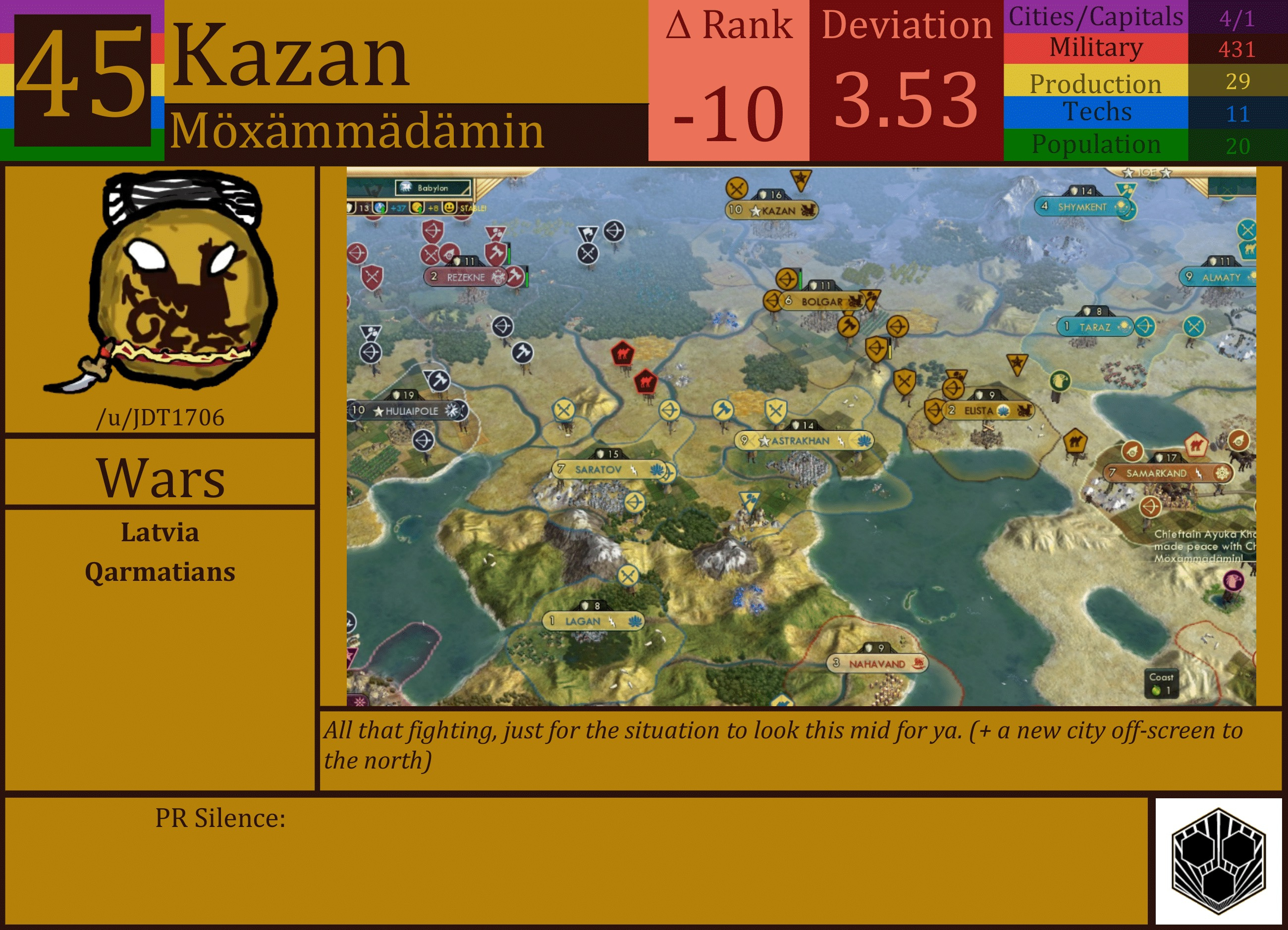 CBR In-Game Screenshot of Kazan