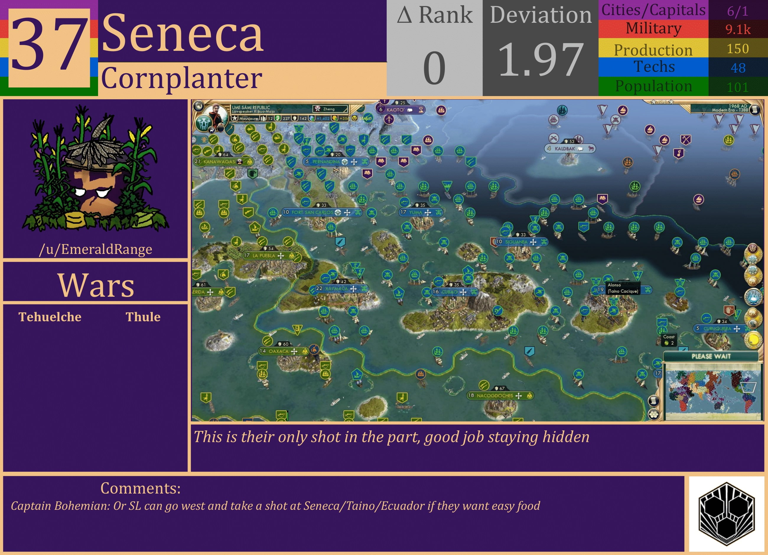 CBR In-Game Screenshot of Seneca