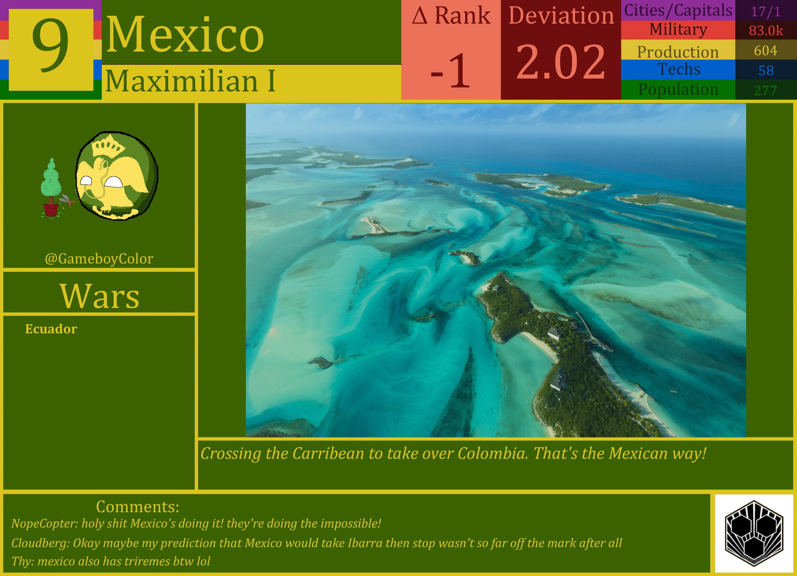 CBR In-Game Screenshot of Mexico