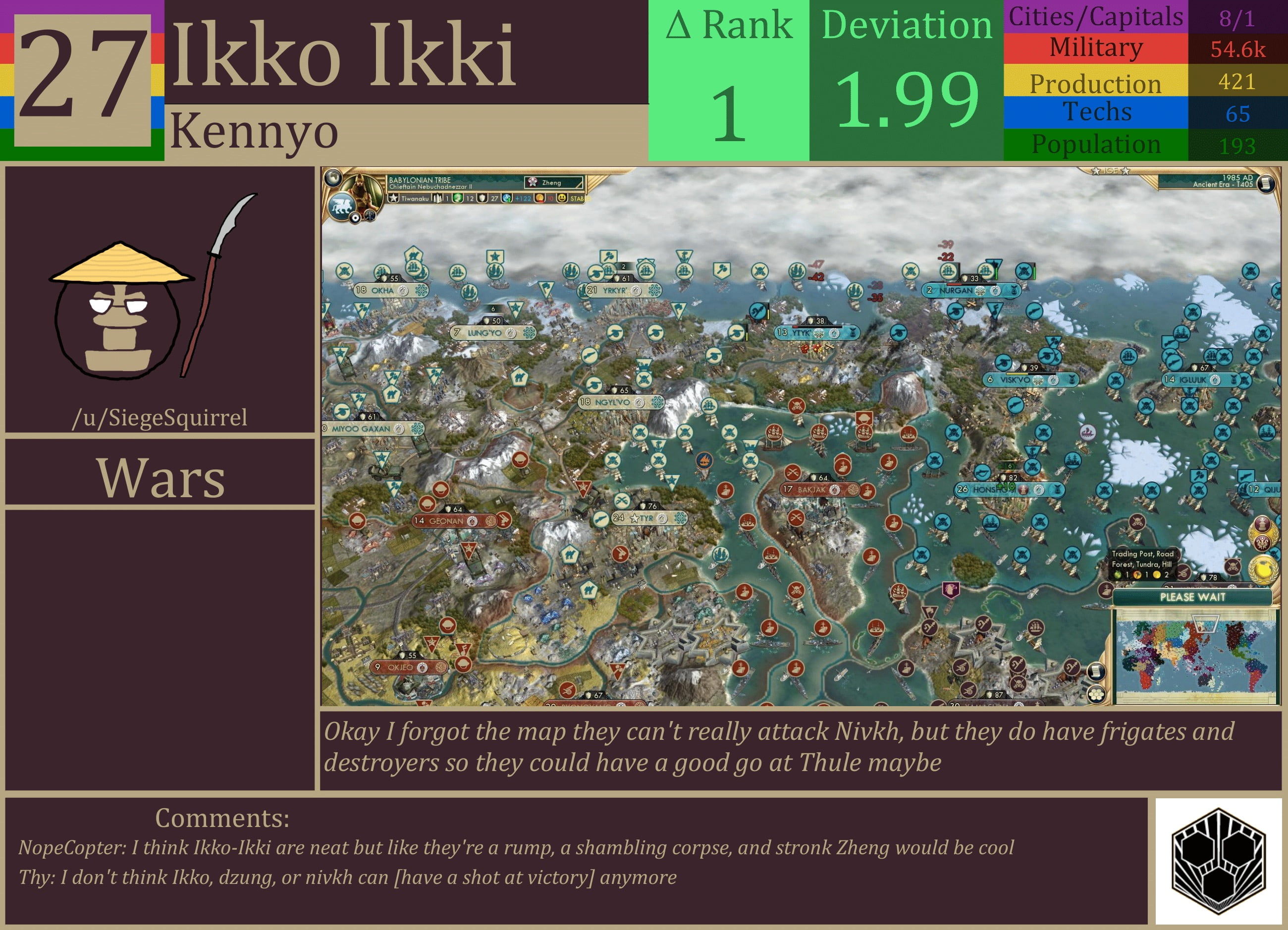 CBR In-Game Screenshot of Ikko Ikki