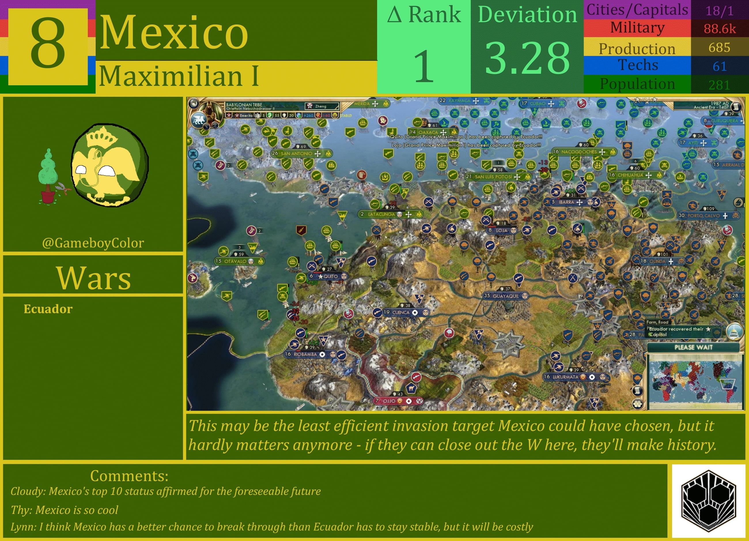 CBR In-Game Screenshot of Mexico