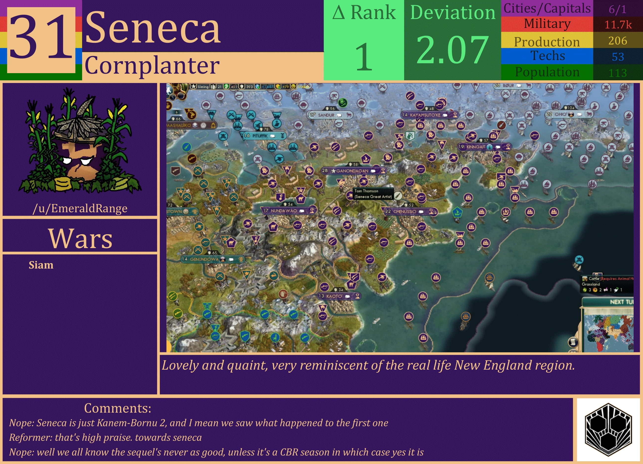 CBR In-Game Screenshot of Seneca