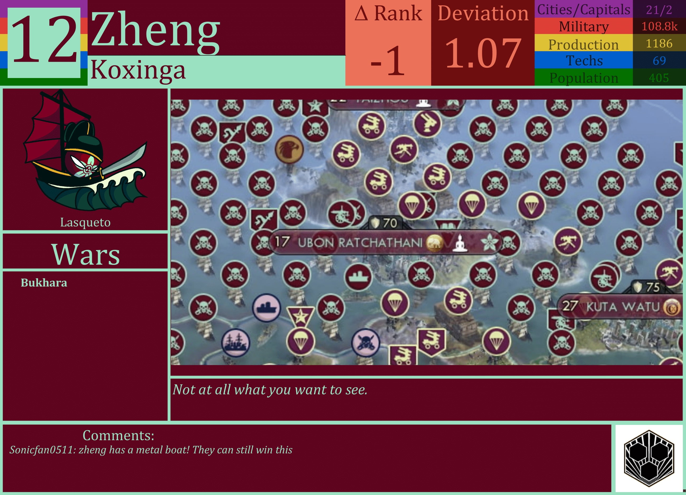 CBR In-Game Screenshot of Zheng