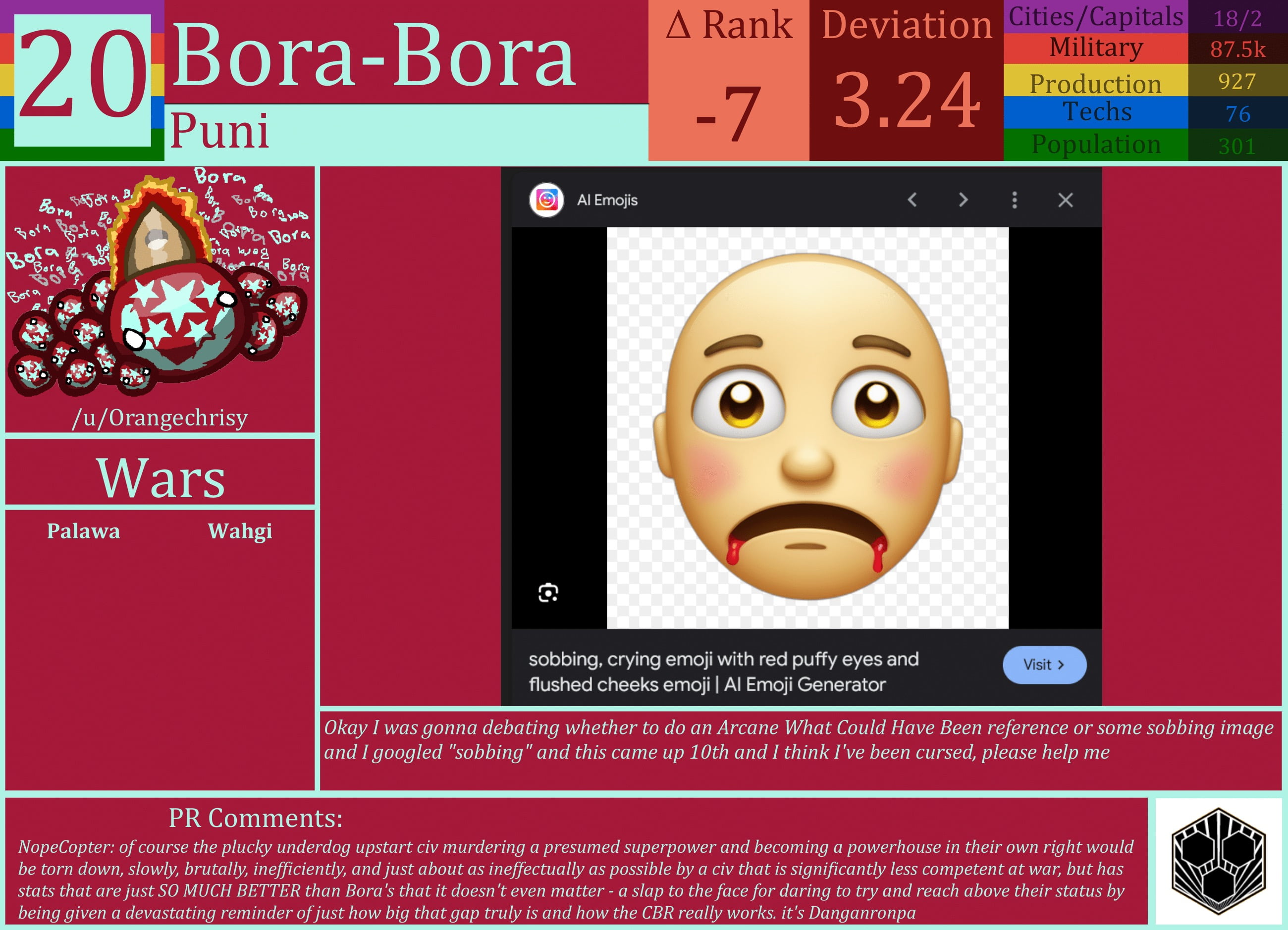 CBR In-Game Screenshot of Bora-Bora