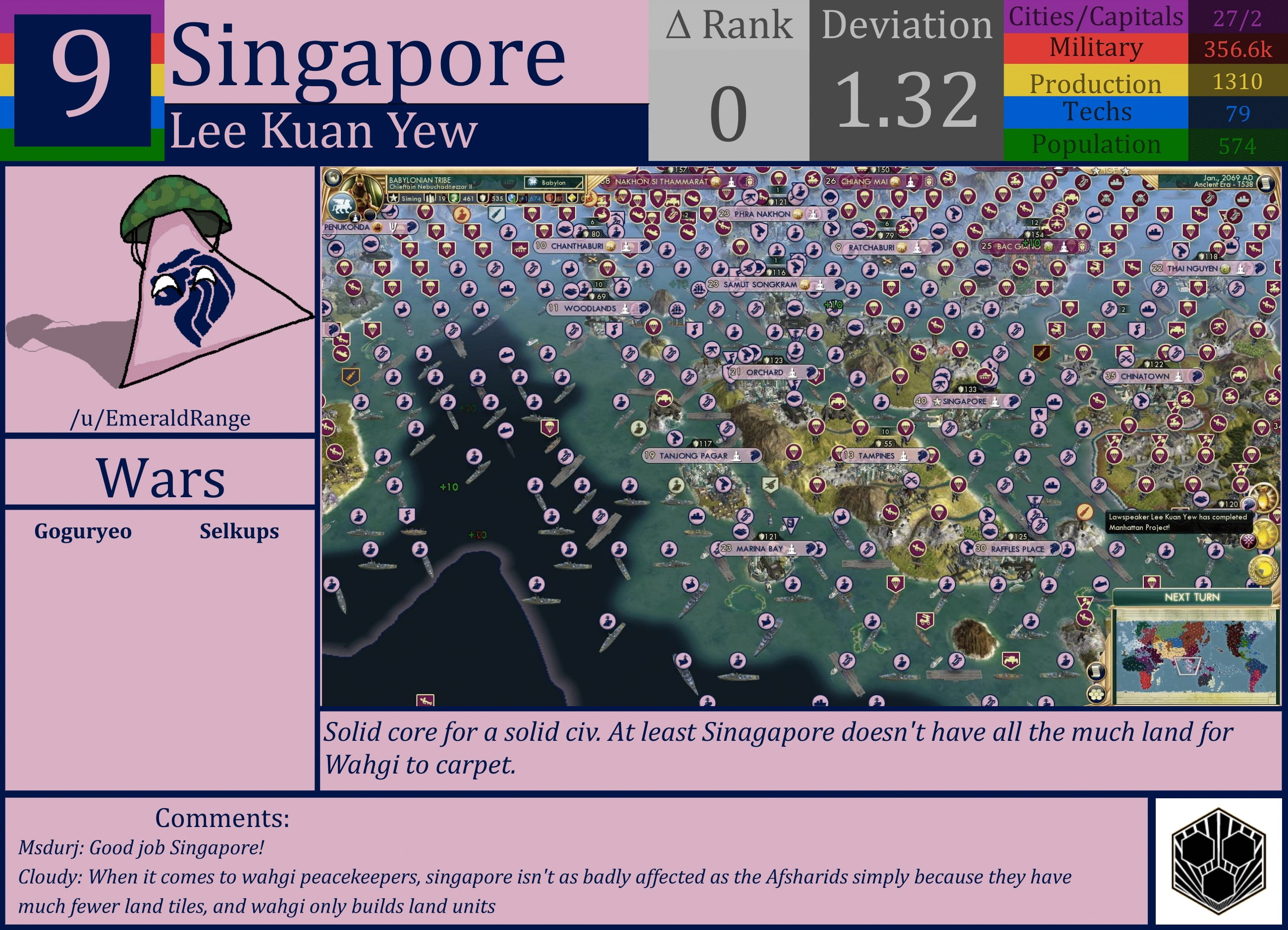 CBR In-Game Screenshot of Singapore