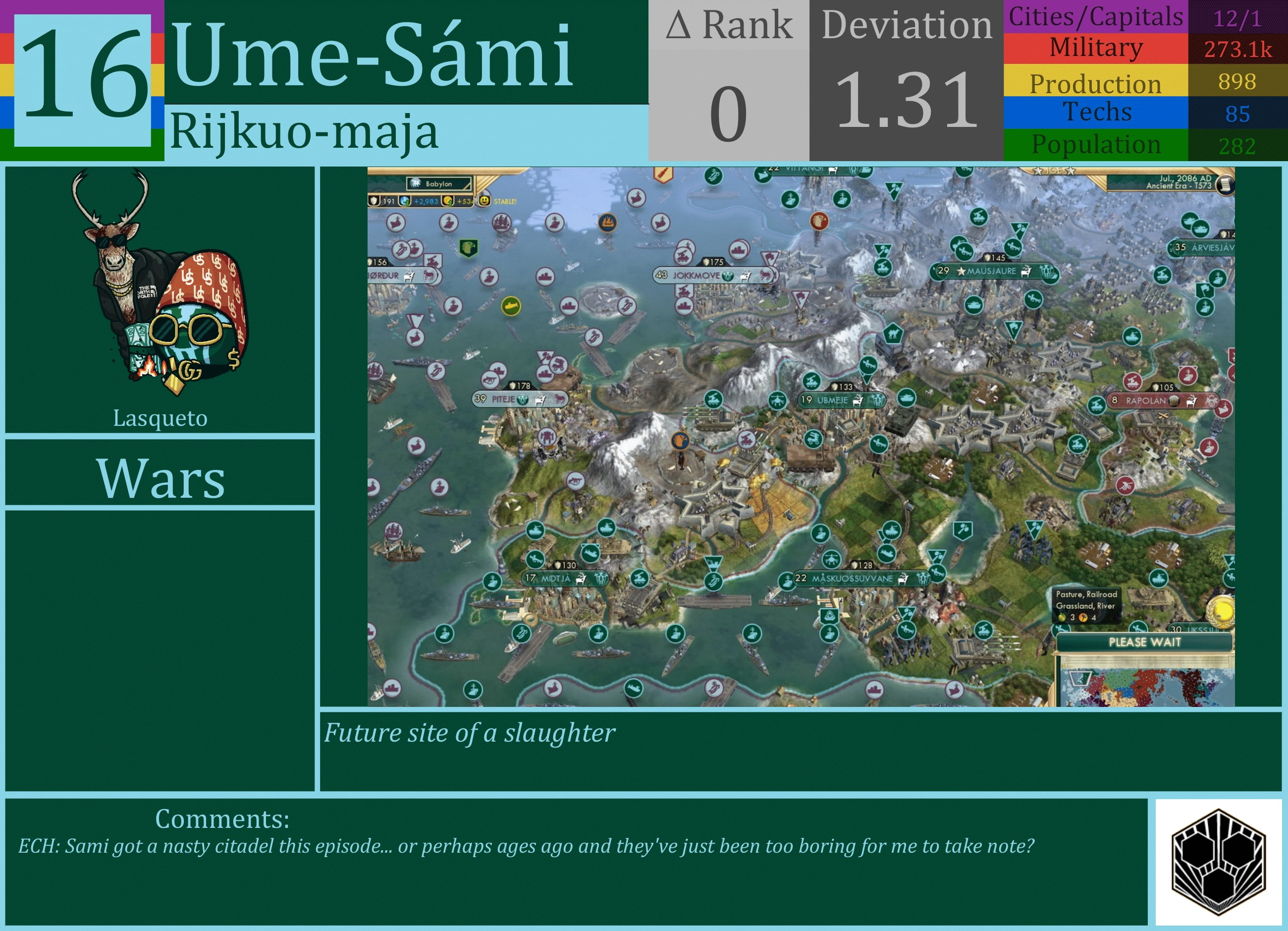 CBR In-Game Screenshot of Ume-Sámi