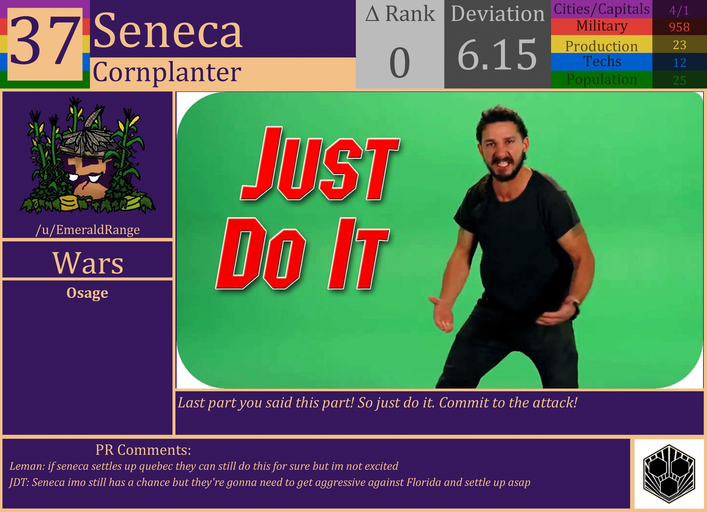 CBR In-Game Screenshot of Seneca