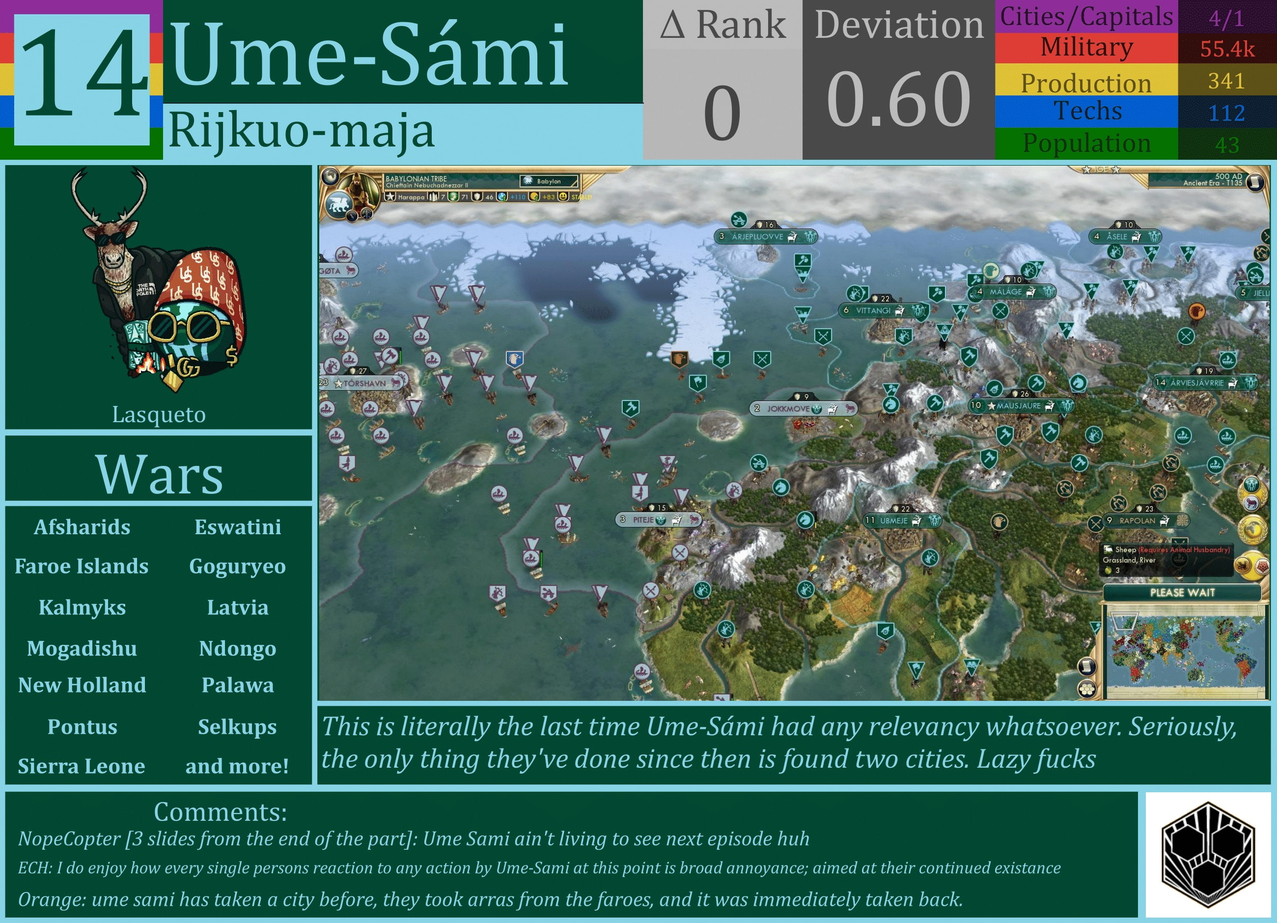 CBR In-Game Screenshot of Ume-Sámi
