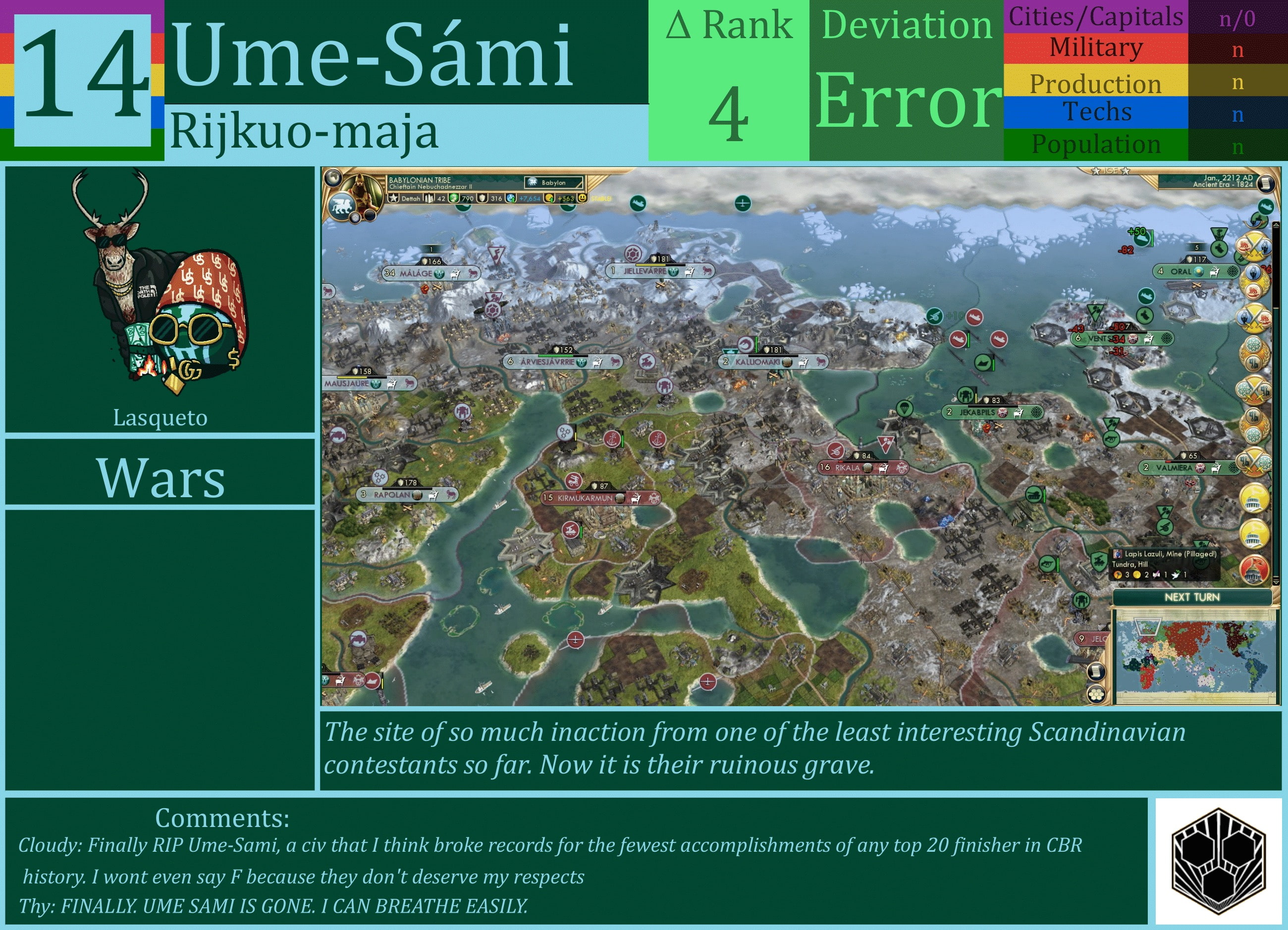 CBR In-Game Screenshot of Ume-Sámi