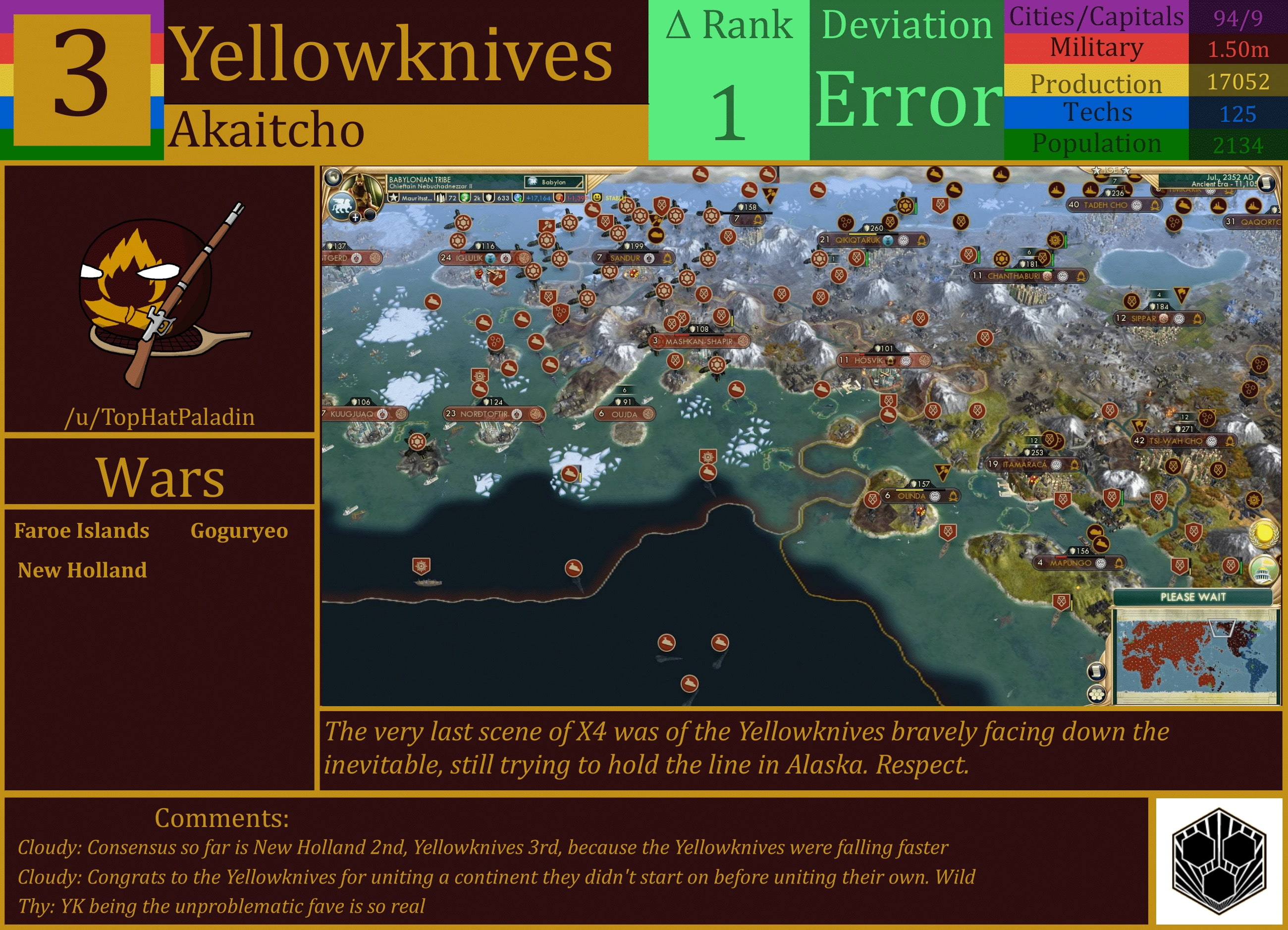 CBR In-Game Screenshot of Yellowknives
