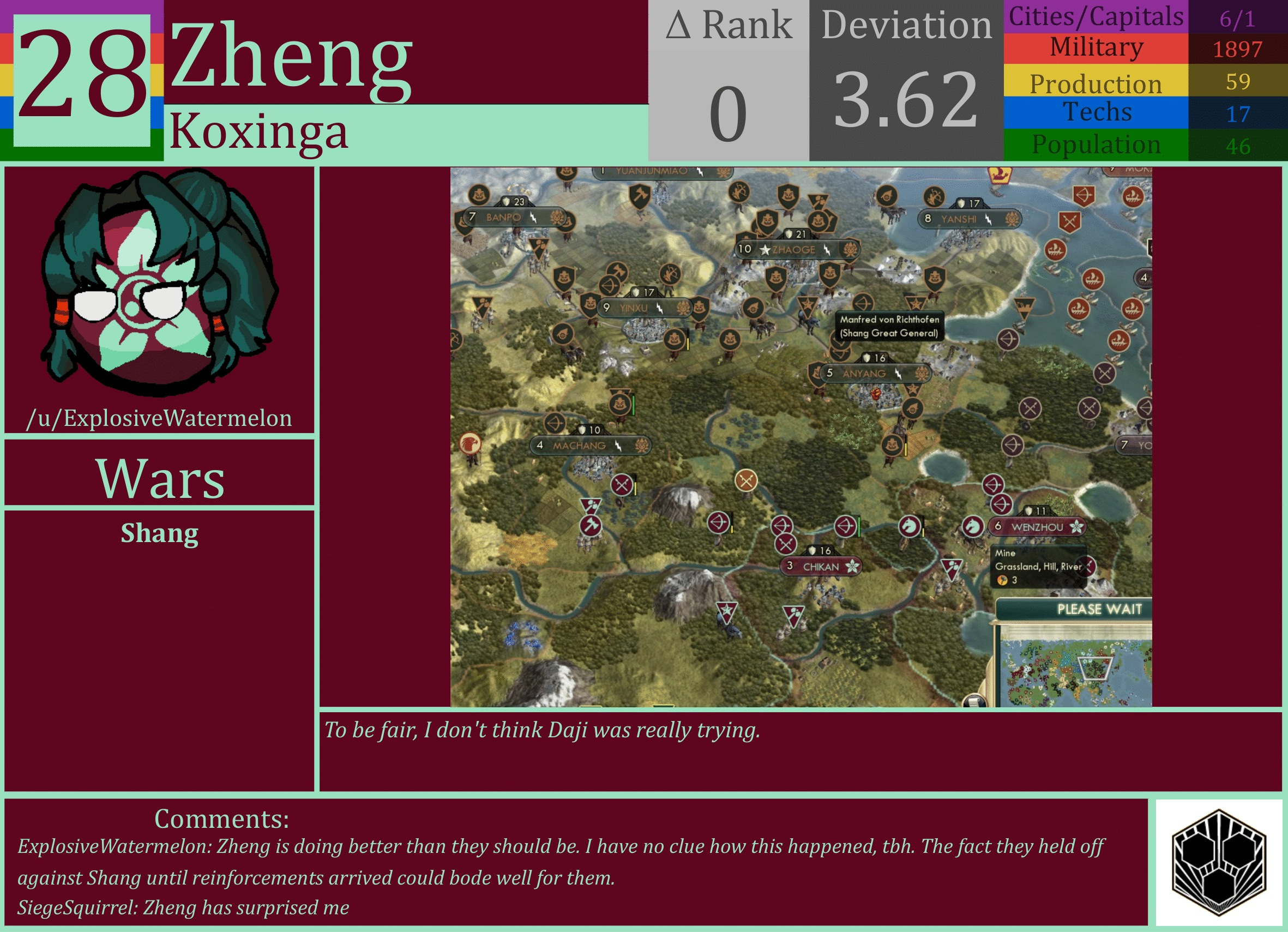 CBR In-Game Screenshot of Zheng