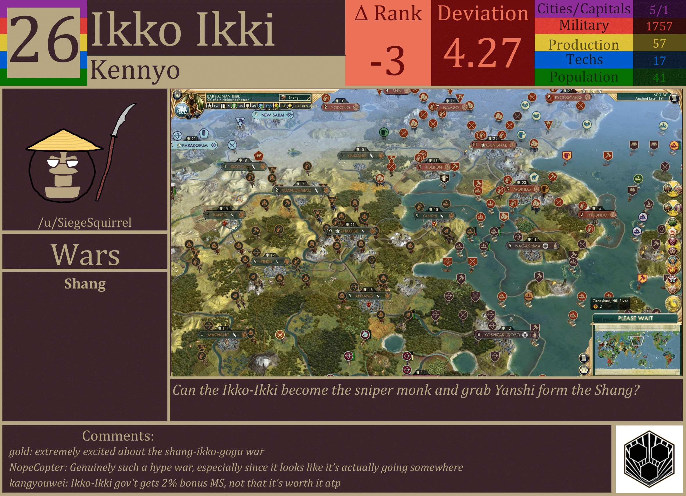 CBR In-Game Screenshot of Ikko Ikki