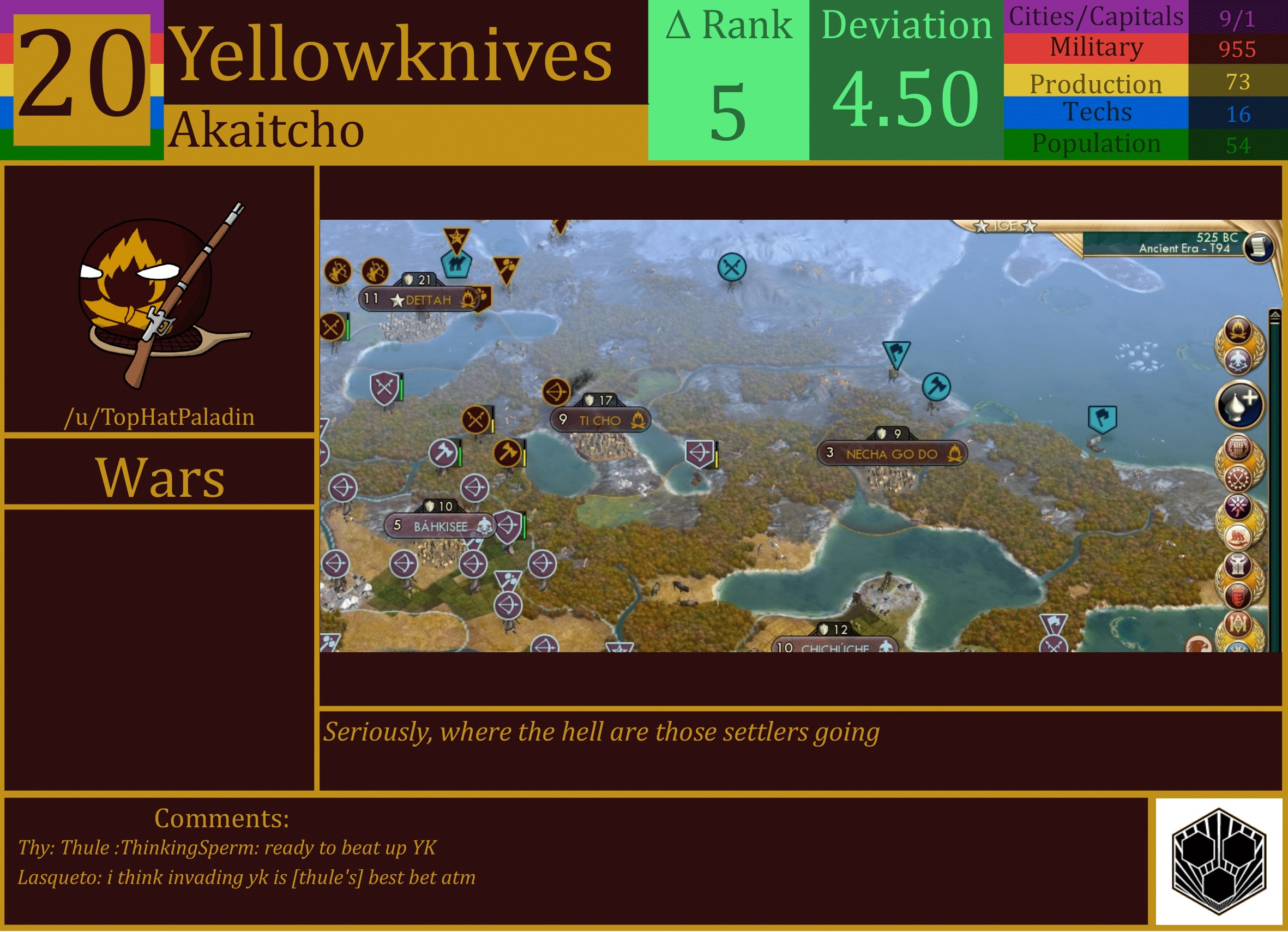 CBR In-Game Screenshot of Yellowknives
