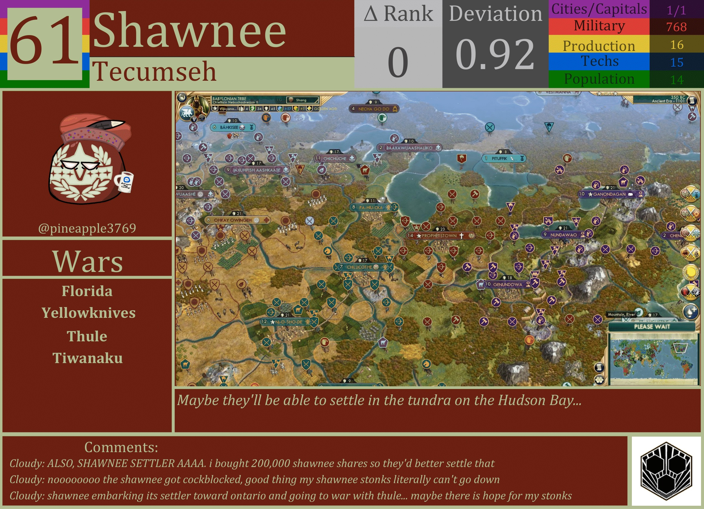 CBR In-Game Screenshot of Shawnee