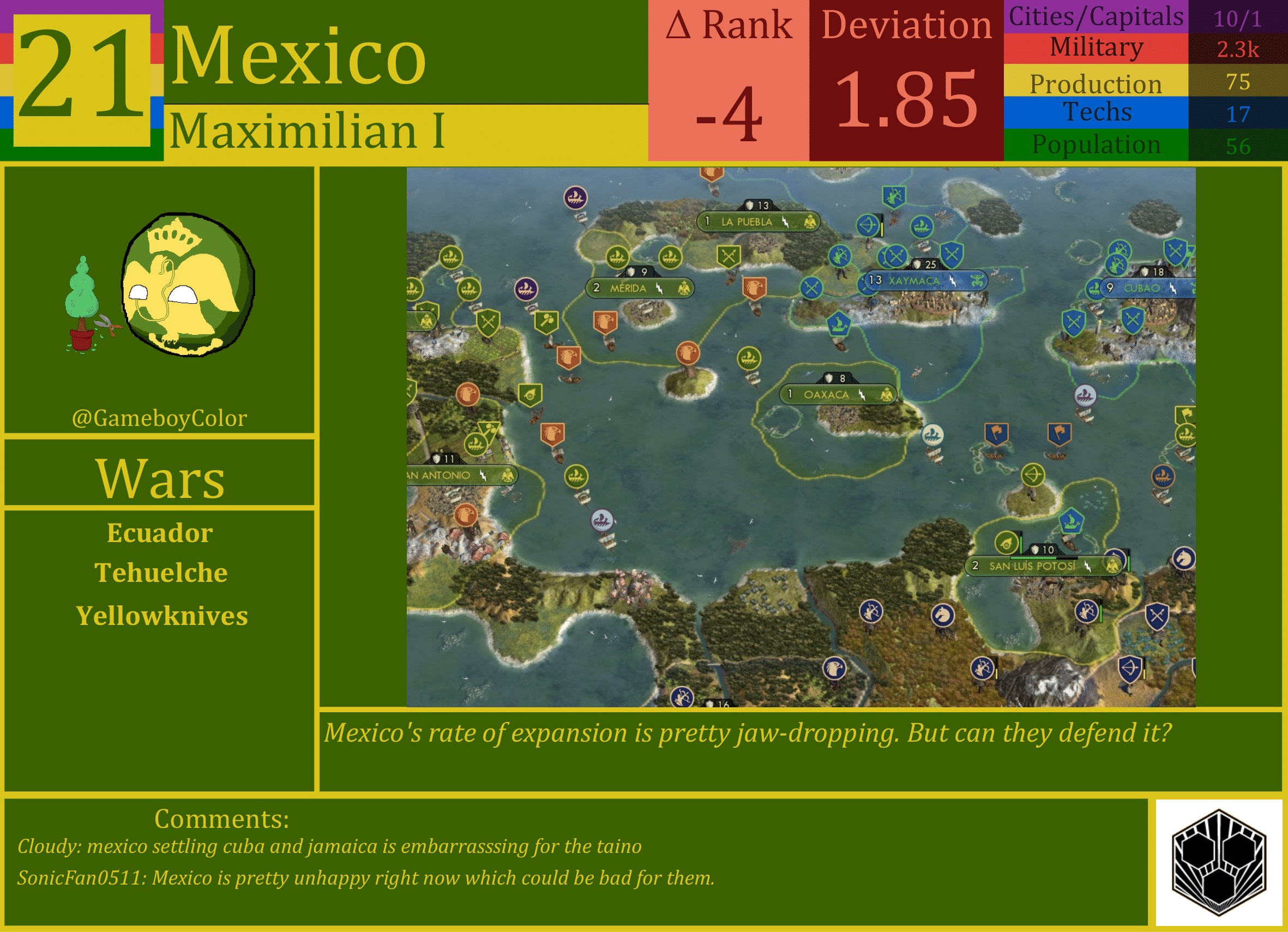CBR In-Game Screenshot of Mexico