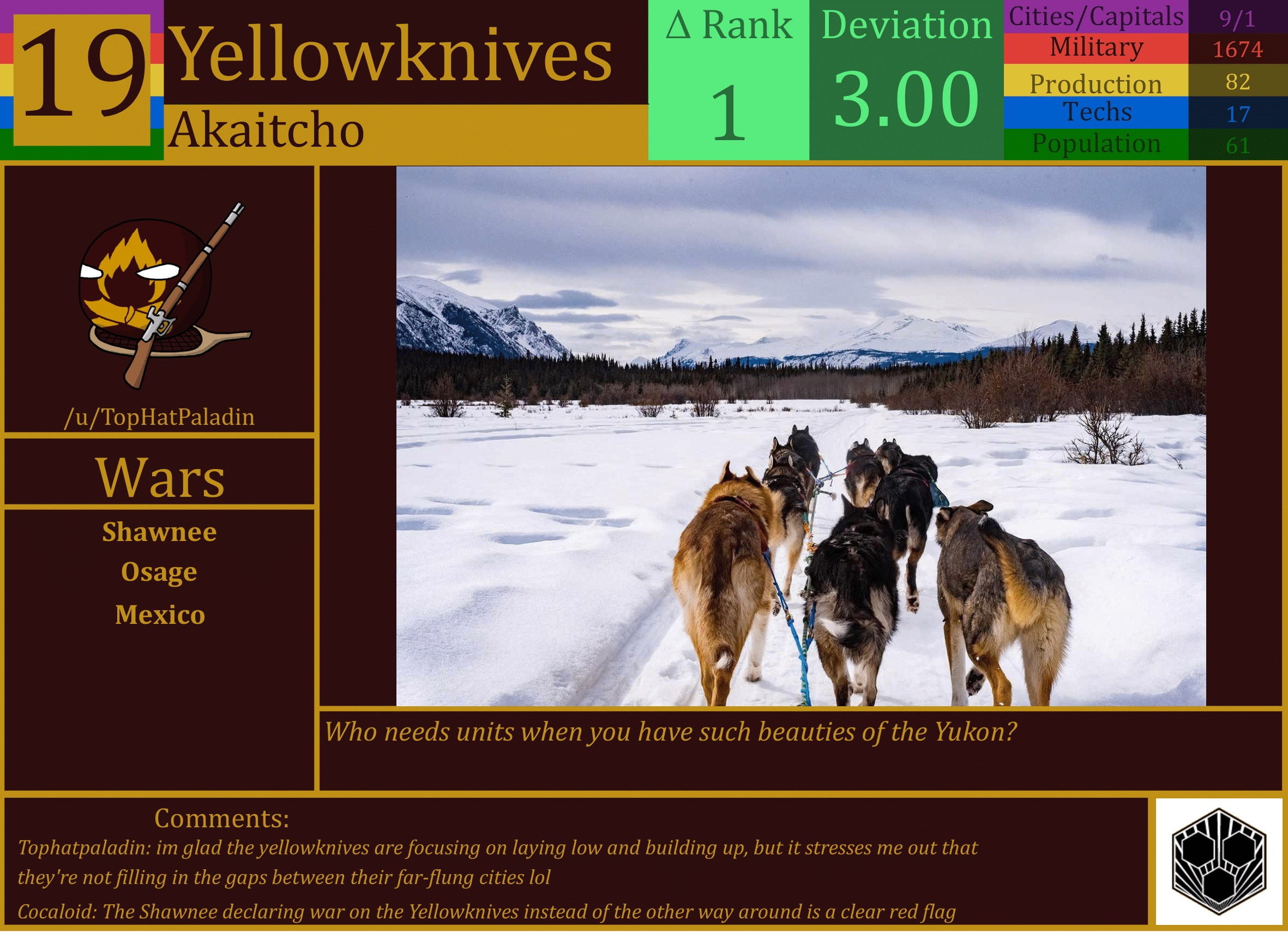 CBR In-Game Screenshot of Yellowknives