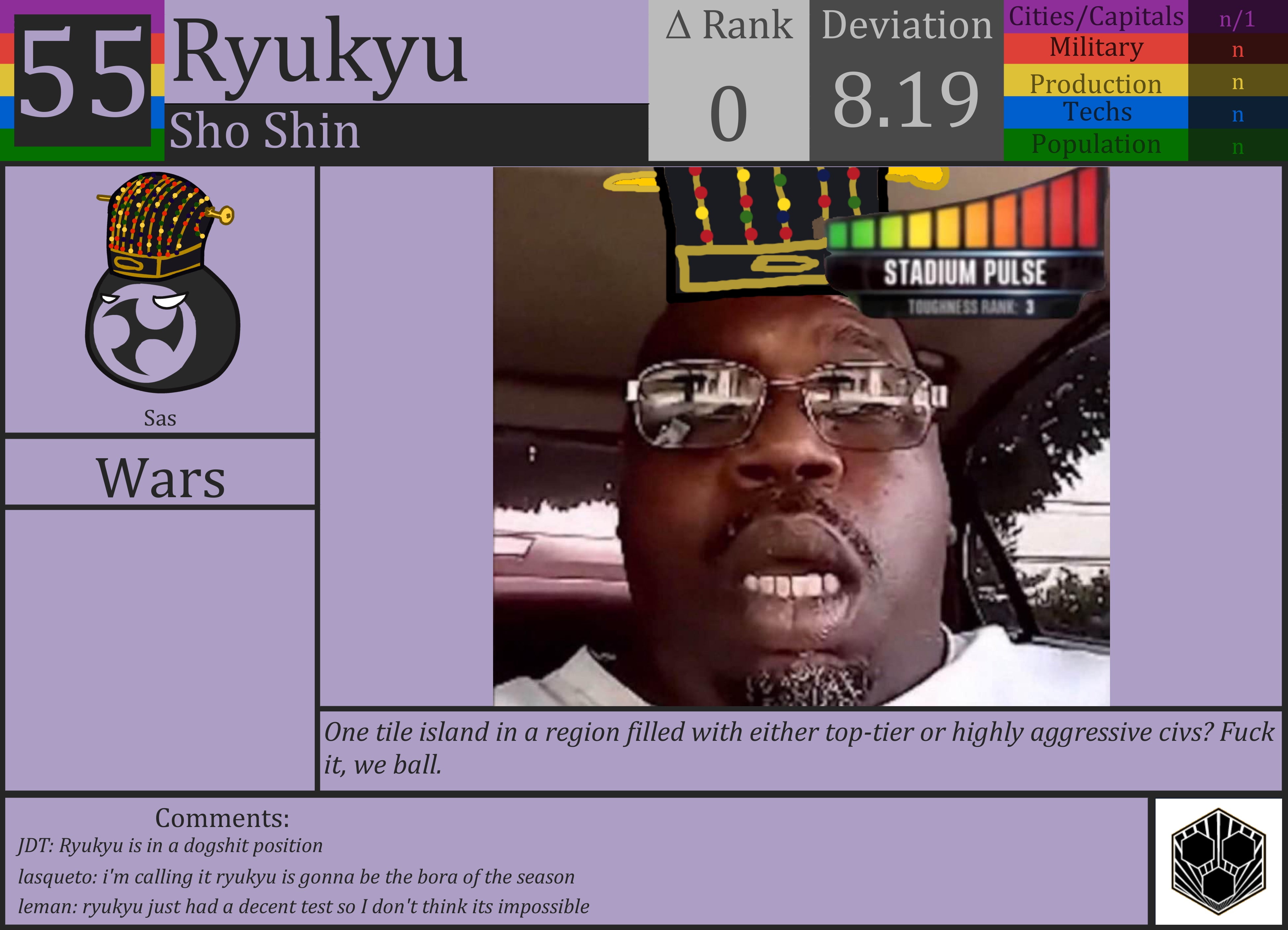 CBR In-Game Screenshot of Ryukyu