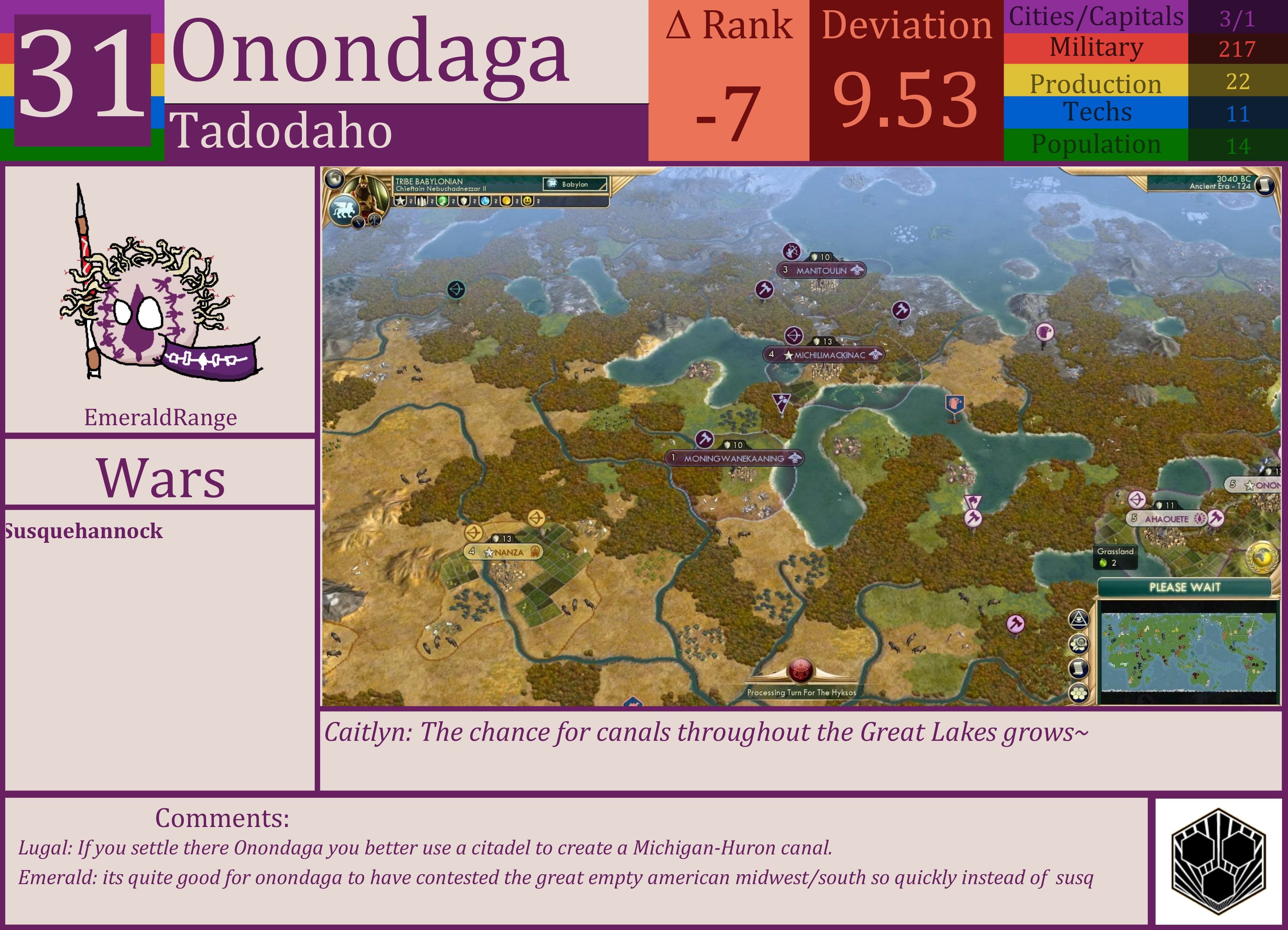 CBR In-Game Screenshot of Onondaga