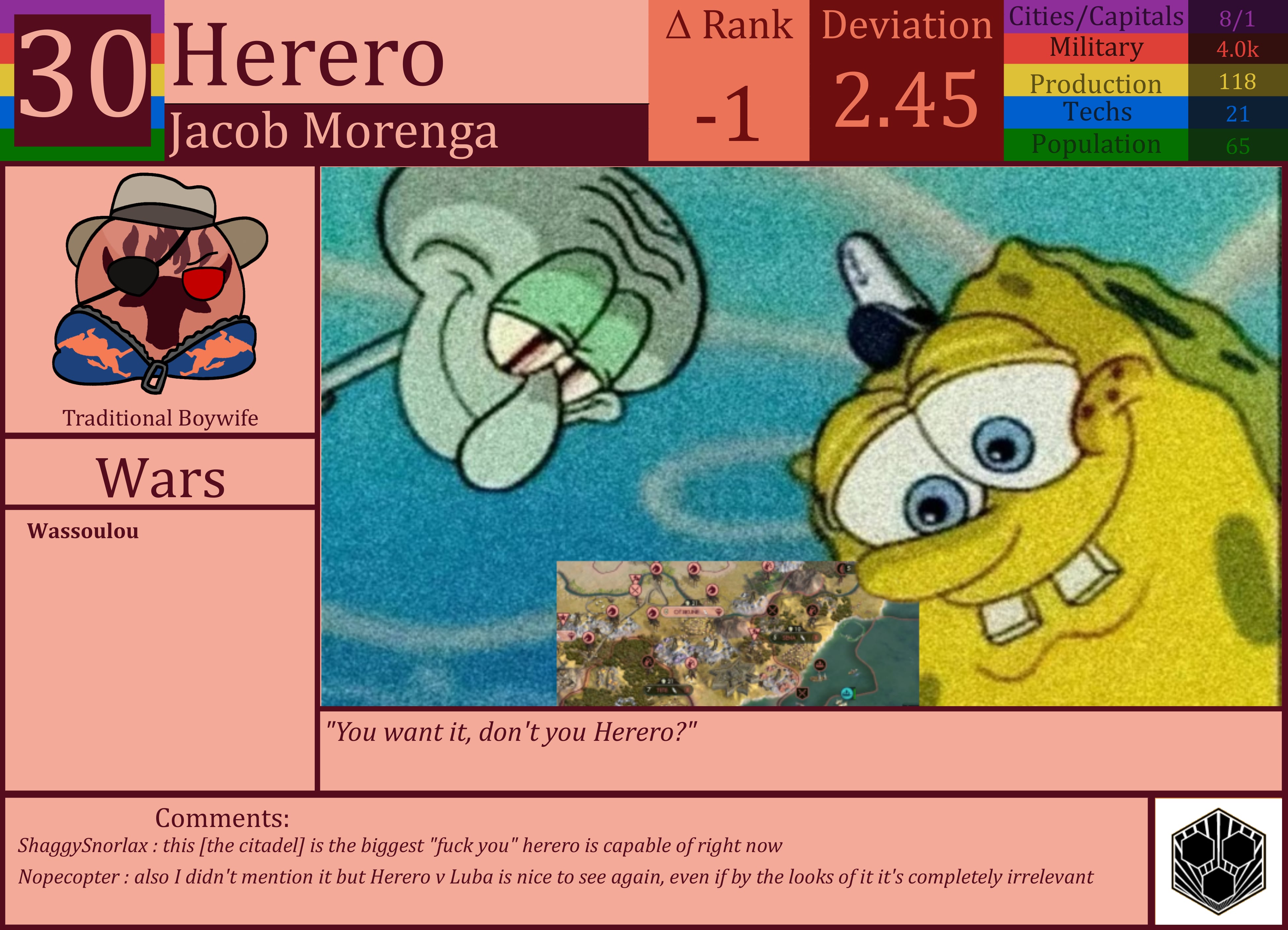 CBR In-Game Screenshot of Herero