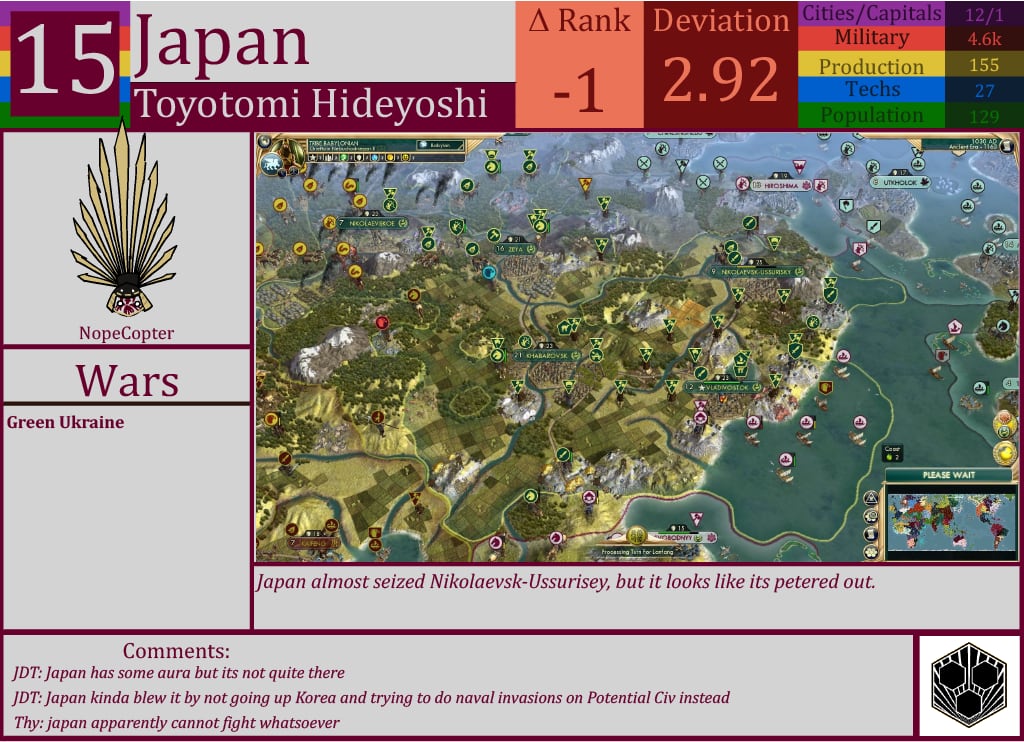 CBR In-Game Screenshot of Japan