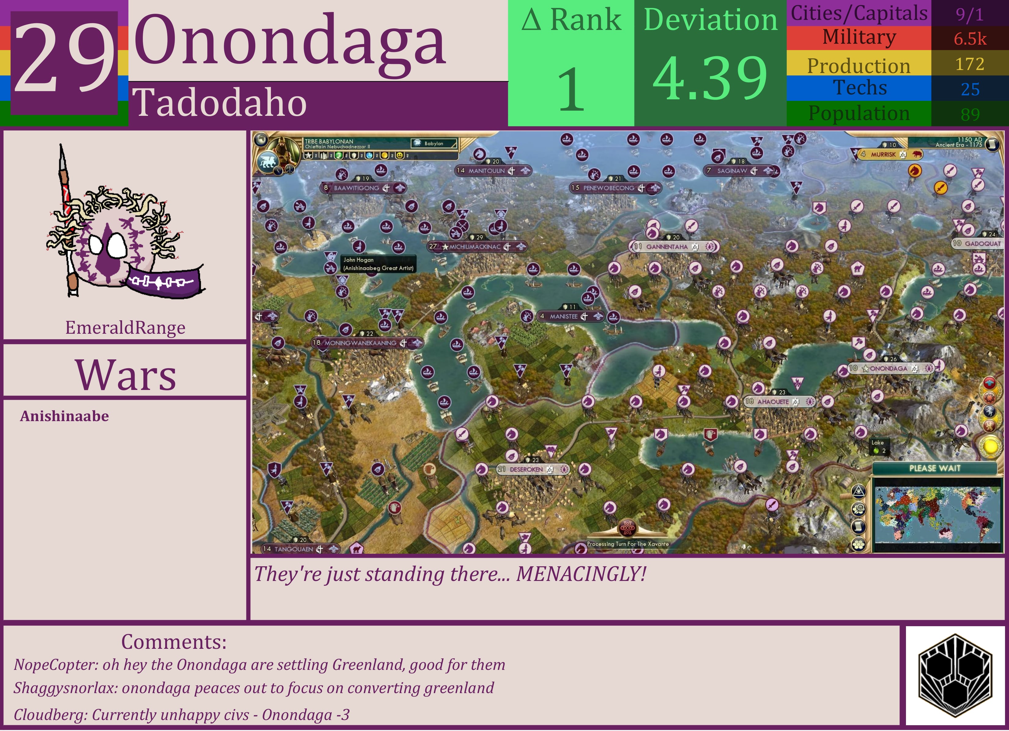 CBR In-Game Screenshot of Onondaga