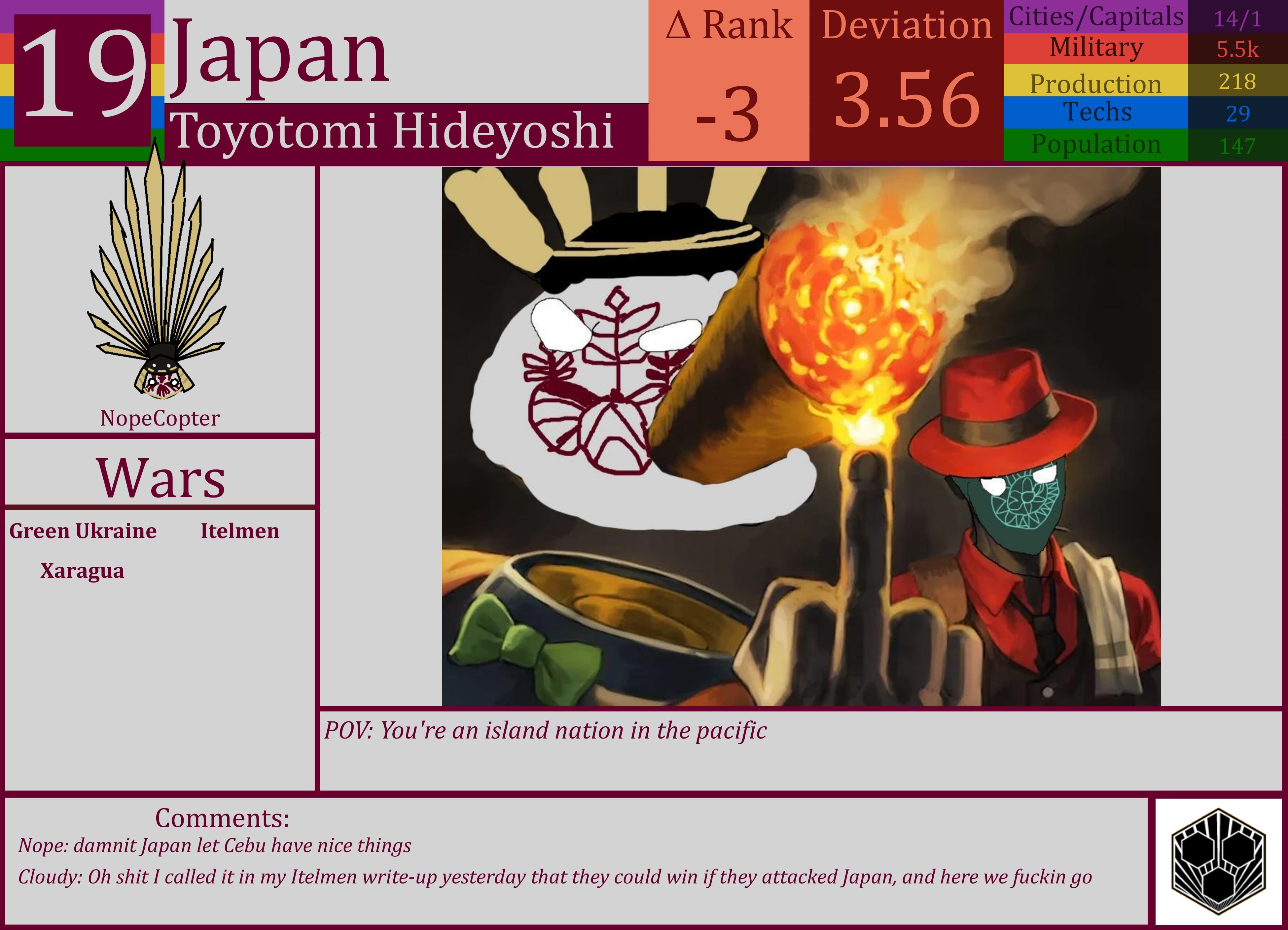 CBR In-Game Screenshot of Japan