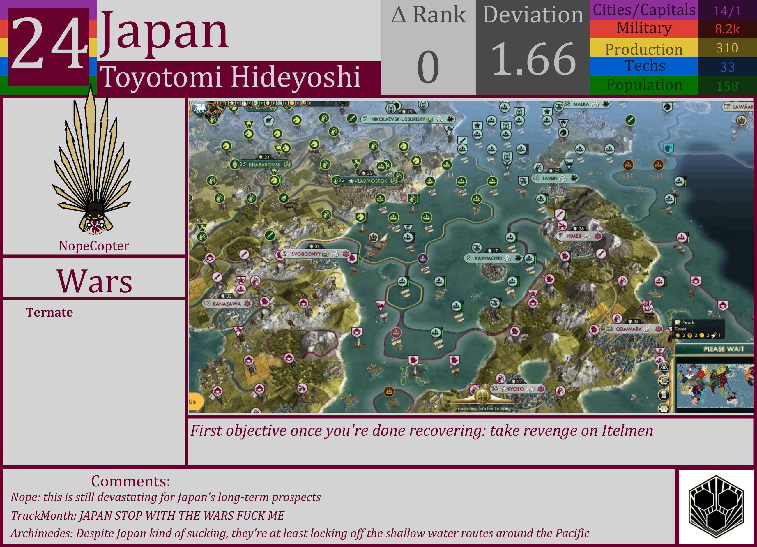 CBR In-Game Screenshot of Japan