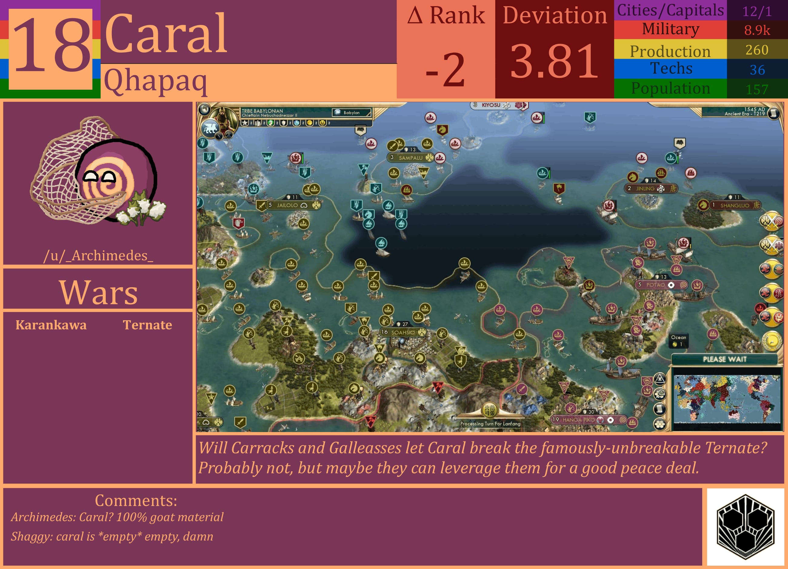 CBR In-Game Screenshot of Caral