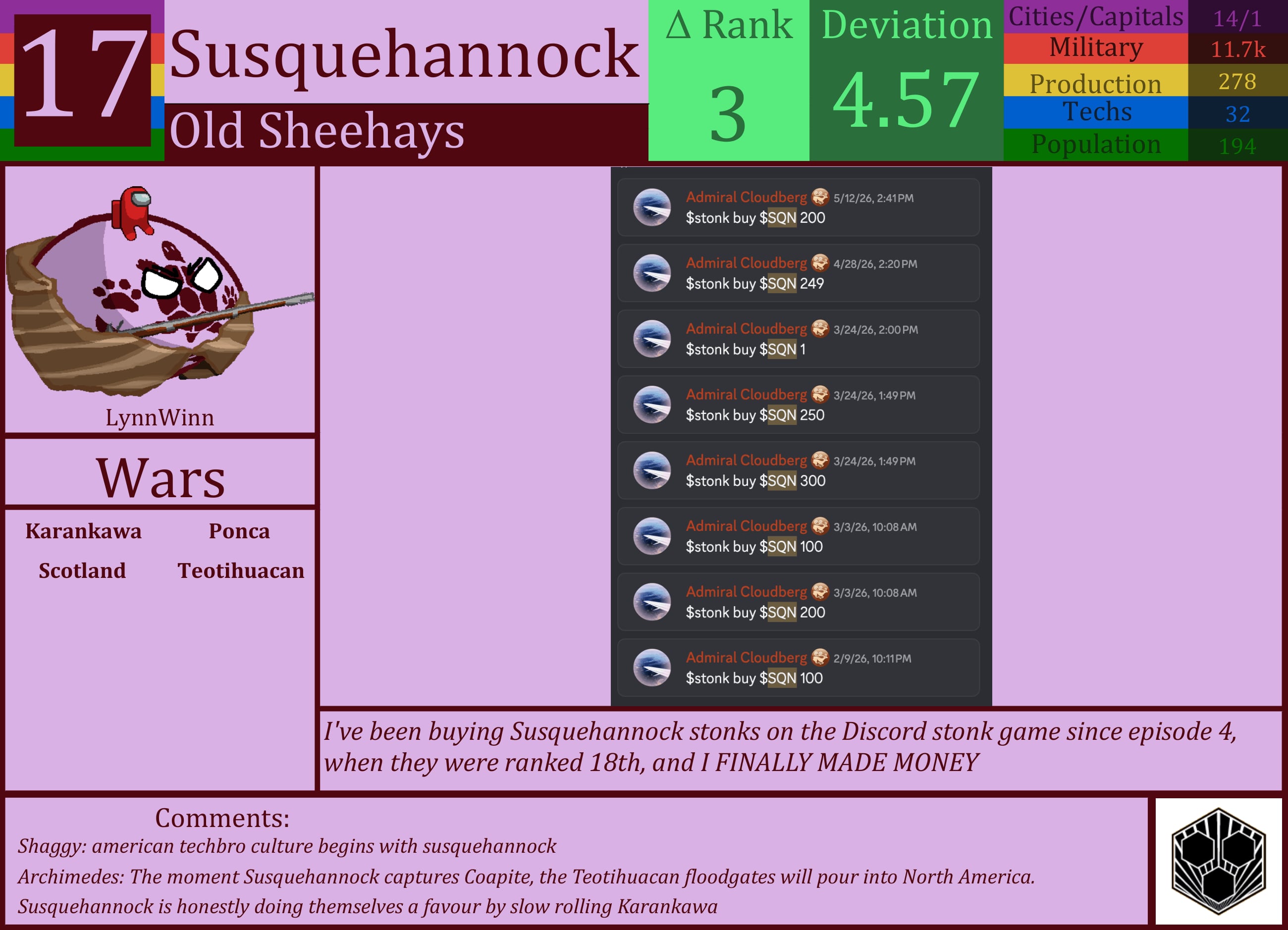 CBR In-Game Screenshot of Susquehannock