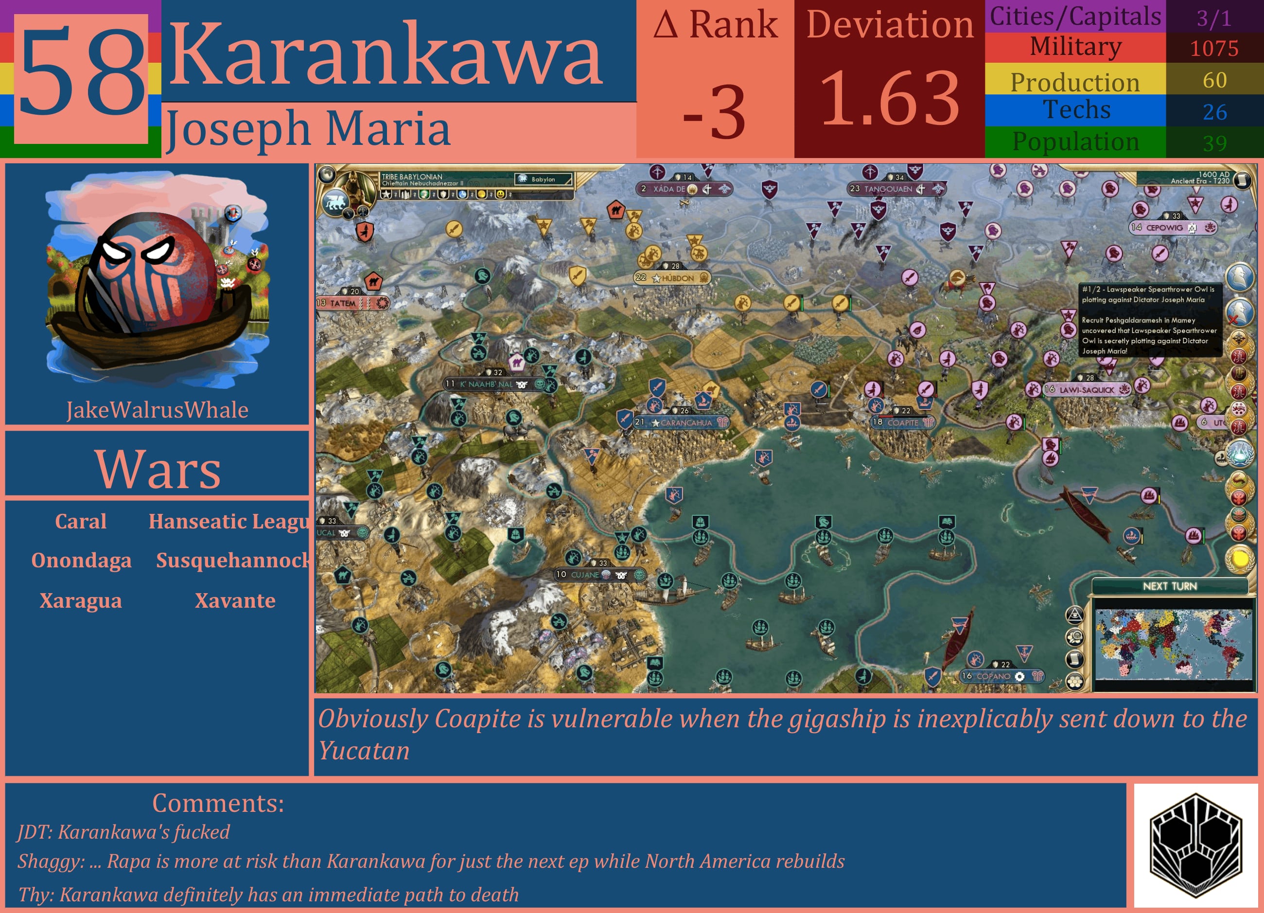 CBR In-Game Screenshot of Karankawa