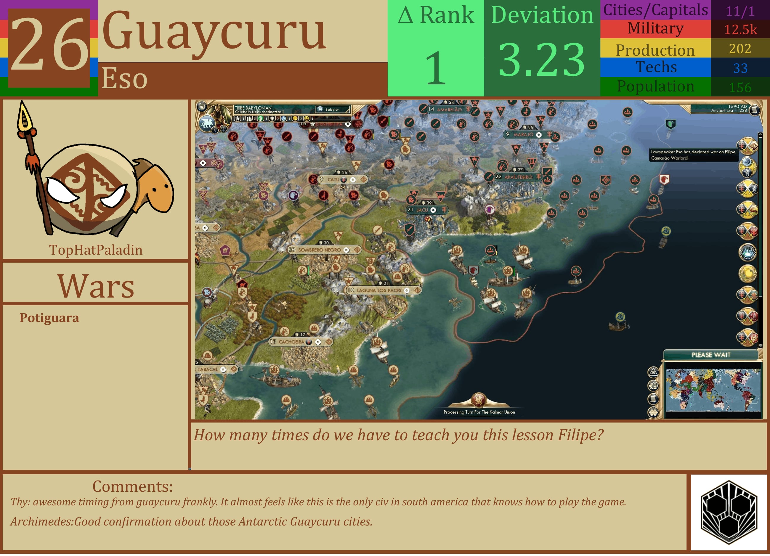 CBR In-Game Screenshot of Guaycuru