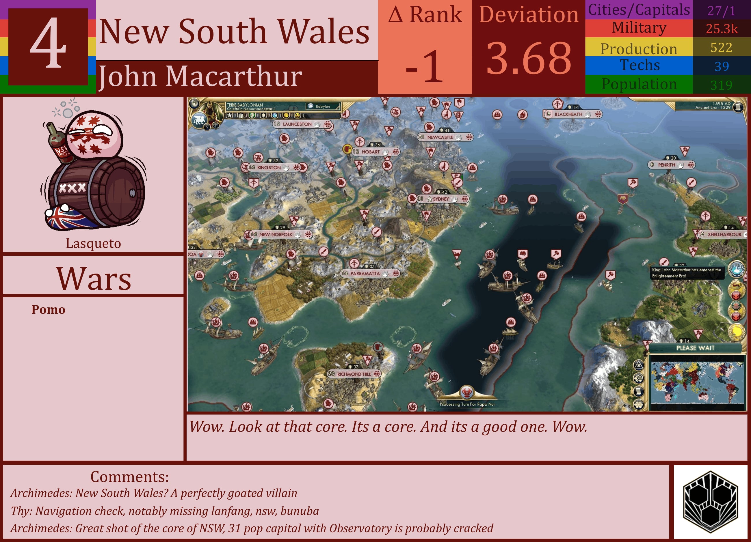 CBR In-Game Screenshot of New South Wales