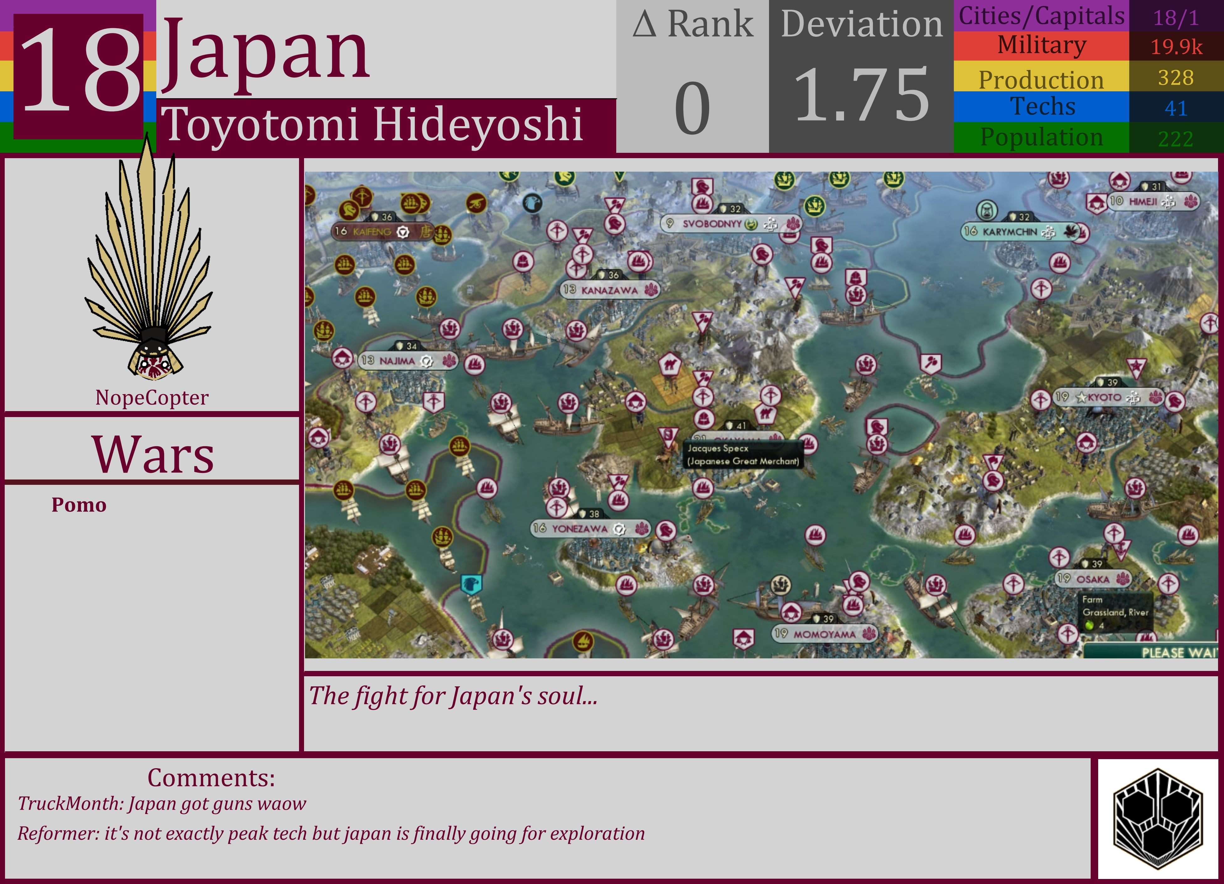 CBR In-Game Screenshot of Japan